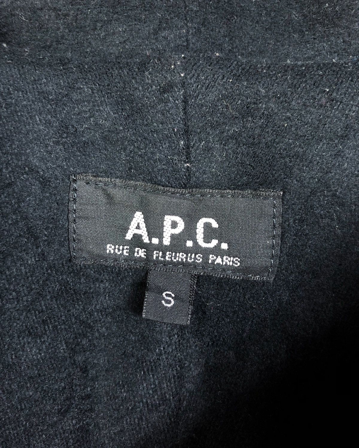 A.P.C. Rare Vintage A.P.C. Half Zip Hoodie Made in France Size US S / EU 44-46 / 1 - 8 Thumbnail