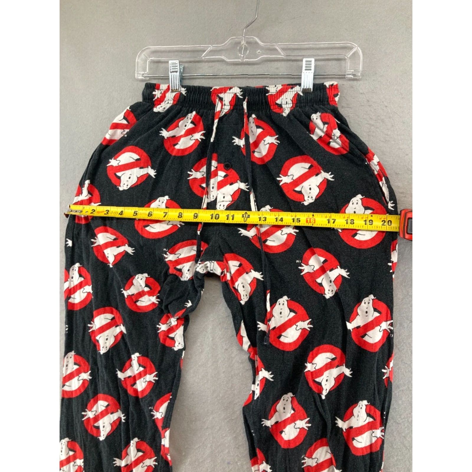 Vintage MJC Ghostbusters Womens Sleep Pants S Black Logo Vintage 80s 90s Lounge Pants Shirt Womens Black Ghostbusters Logo Vintage 90s Size 28" / US 6 / IT 42 - 3 Thumbnail