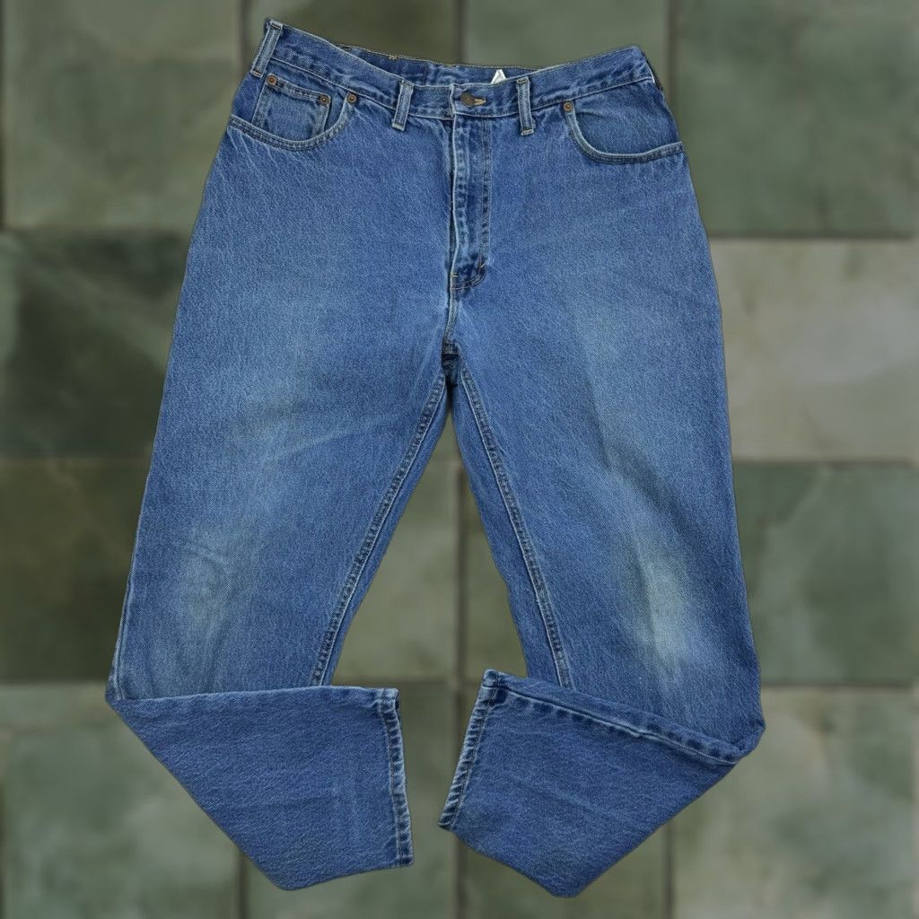 Vintage Vintage Blue Label Jeans 36x30 Blue American USA Zipper 1970s Pants Cotton Denim Straight Regular Men USA 70s Size US 36 / EU 52 - 1 Thumbnail