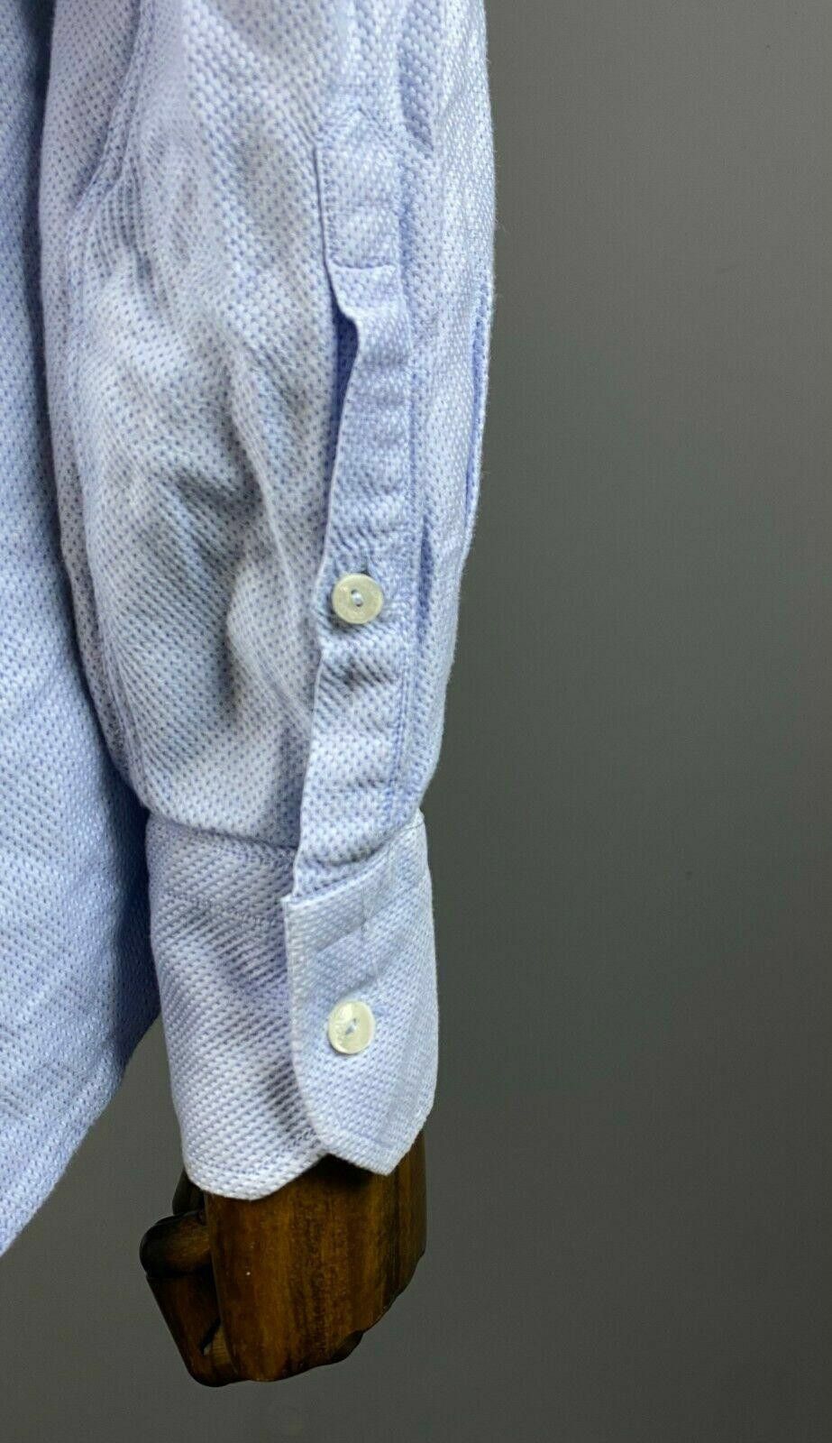 Designer Men Versace Collection City Blue Shirt Size 40 / 15.75 Size US M / EU 48-50 / 2 - 9 Thumbnail