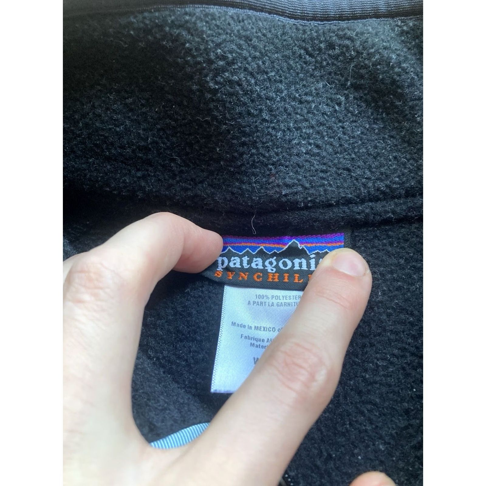 Patagonia VINTAGE Patagonia Synchilla Fleece Pullover Womens Small Black Marsupial 1/4 Zip Sweater Regular Women Size S / US 4 / IT 40 - 5 Thumbnail