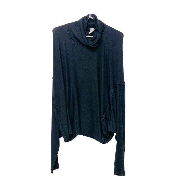 Free People Free People Black Dolman Turtleneck Top Size S / US 4 / IT 40 - 4 Thumbnail