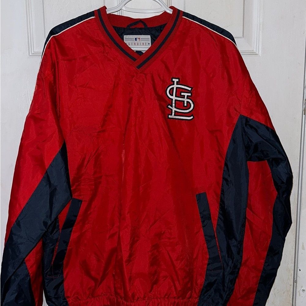 MLB St Louis Cardinals men's side zipper Jacket Size M Size US M / EU 48-50 / 2 - 6 Thumbnail