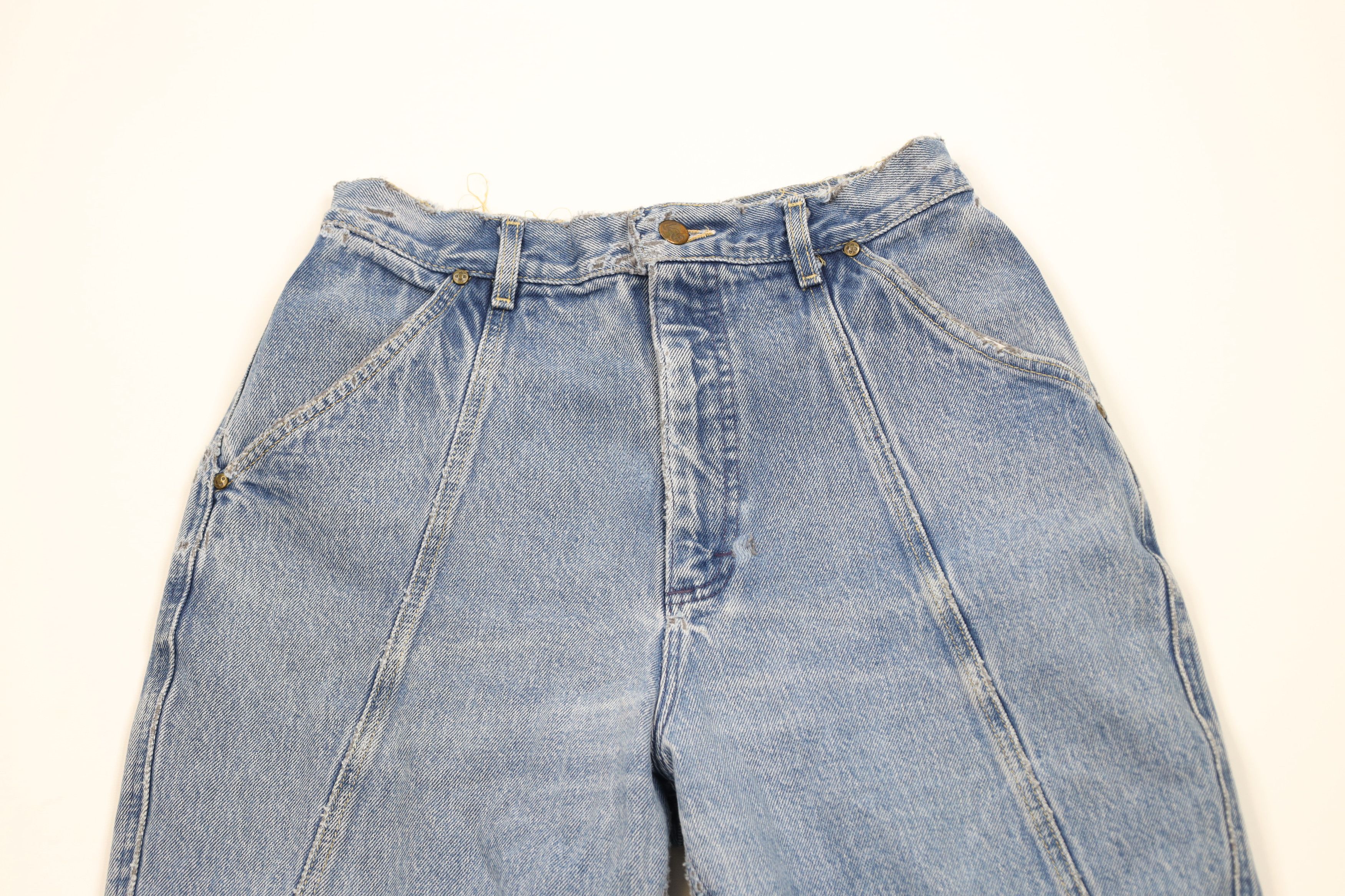 Lee Vintage 80s 90s Lee Tapered Leg Denim Jeans Blue Cotton USA Size 34" / US 12 / IT 48 - 2 Thumbnail