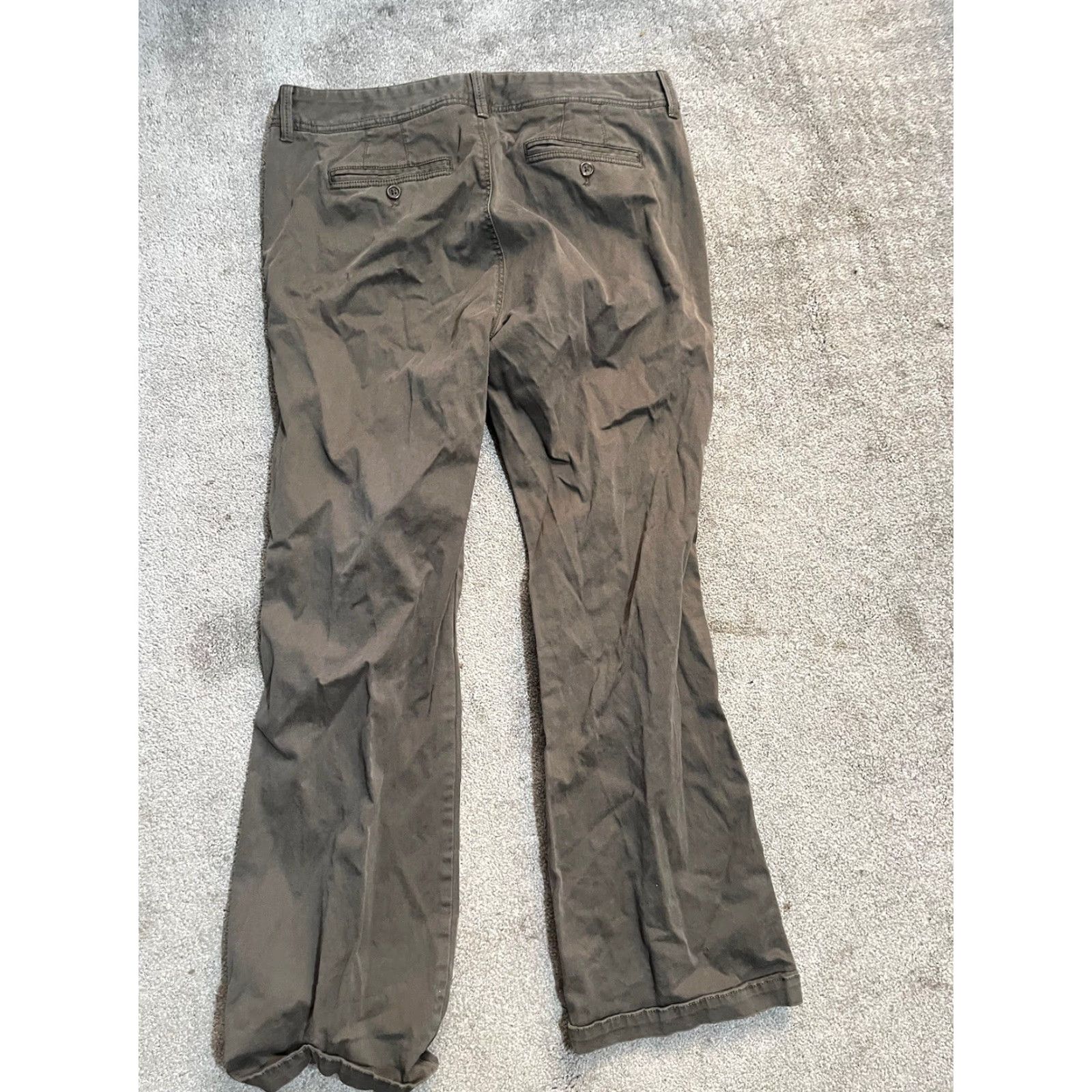 Banana Republic Banana Republic Pants Women's 12 Martin-Fit Dress Pants Brown Cotton Knit 34in Inseam Pockets Zipper Size 34" / US 12 / IT 48 - 3 Thumbnail