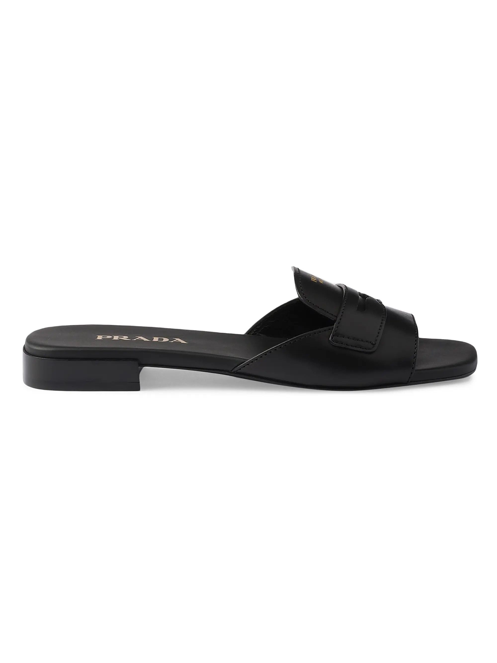 Prada Leather Pony-Hair Mules | Grailed