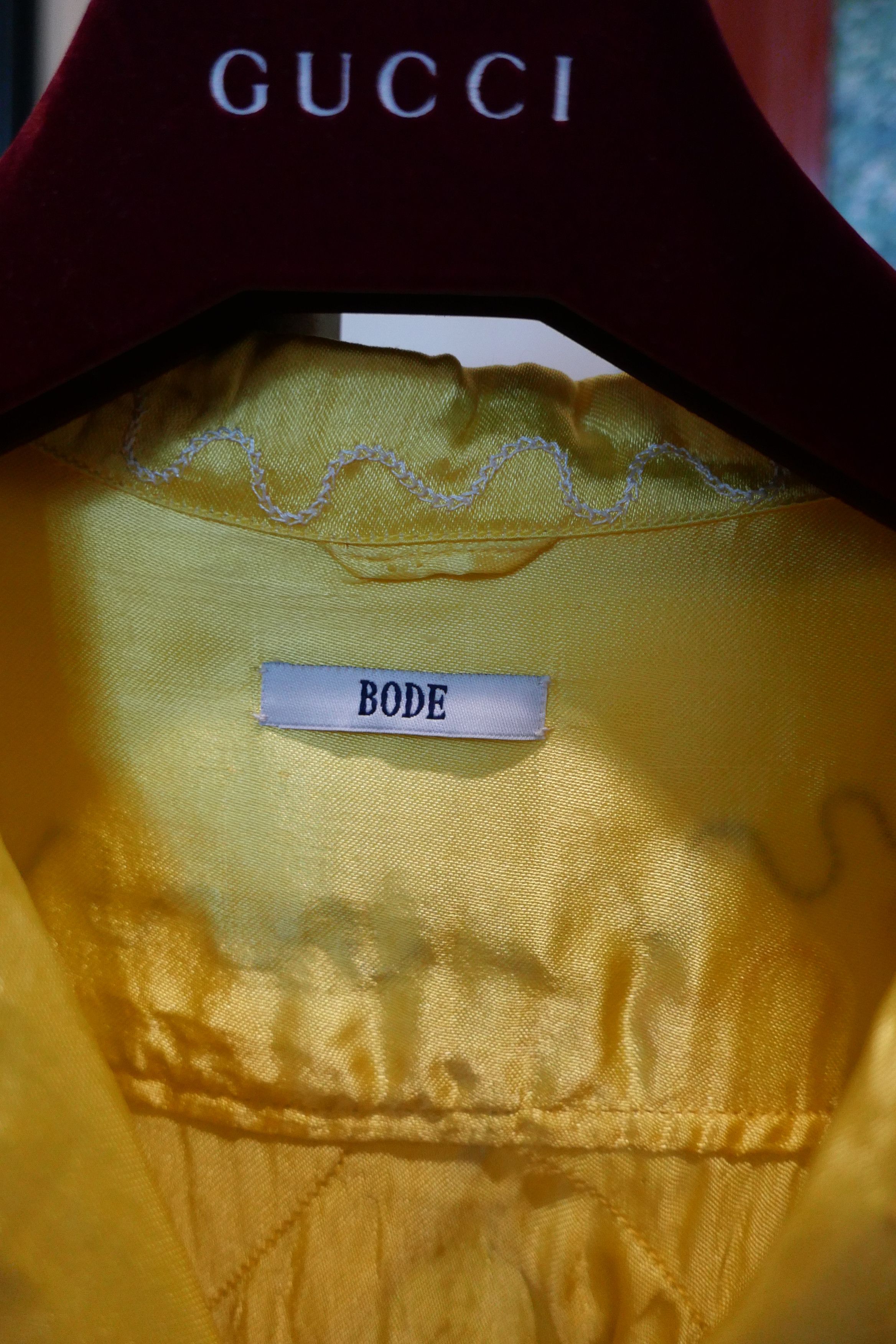 Bode Bode Yellow Tiger Ruching Shirt Size US M / EU 48-50 / 2 - 3 Thumbnail