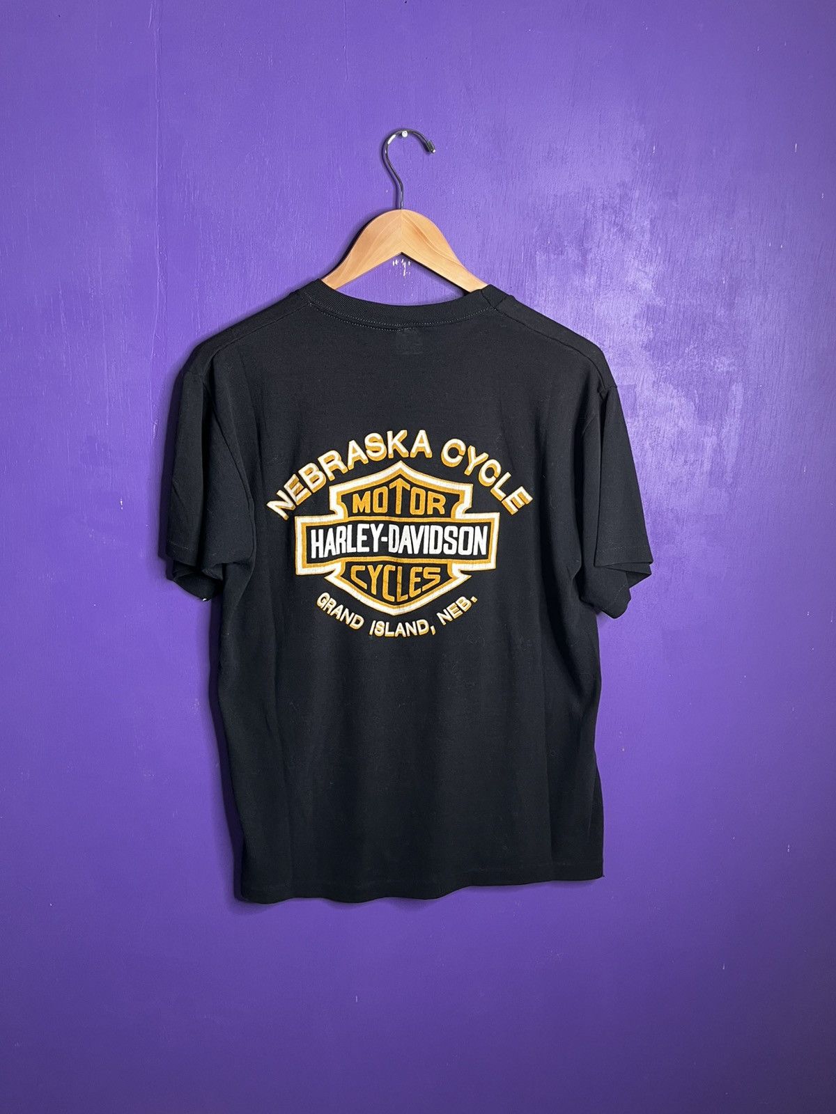 Harley Davidson × Vintage Vintage 70s Harley Japanese motorcycle repair kit t-shirt m Size US L / EU 52-54 / 3 - 2 Thumbnail