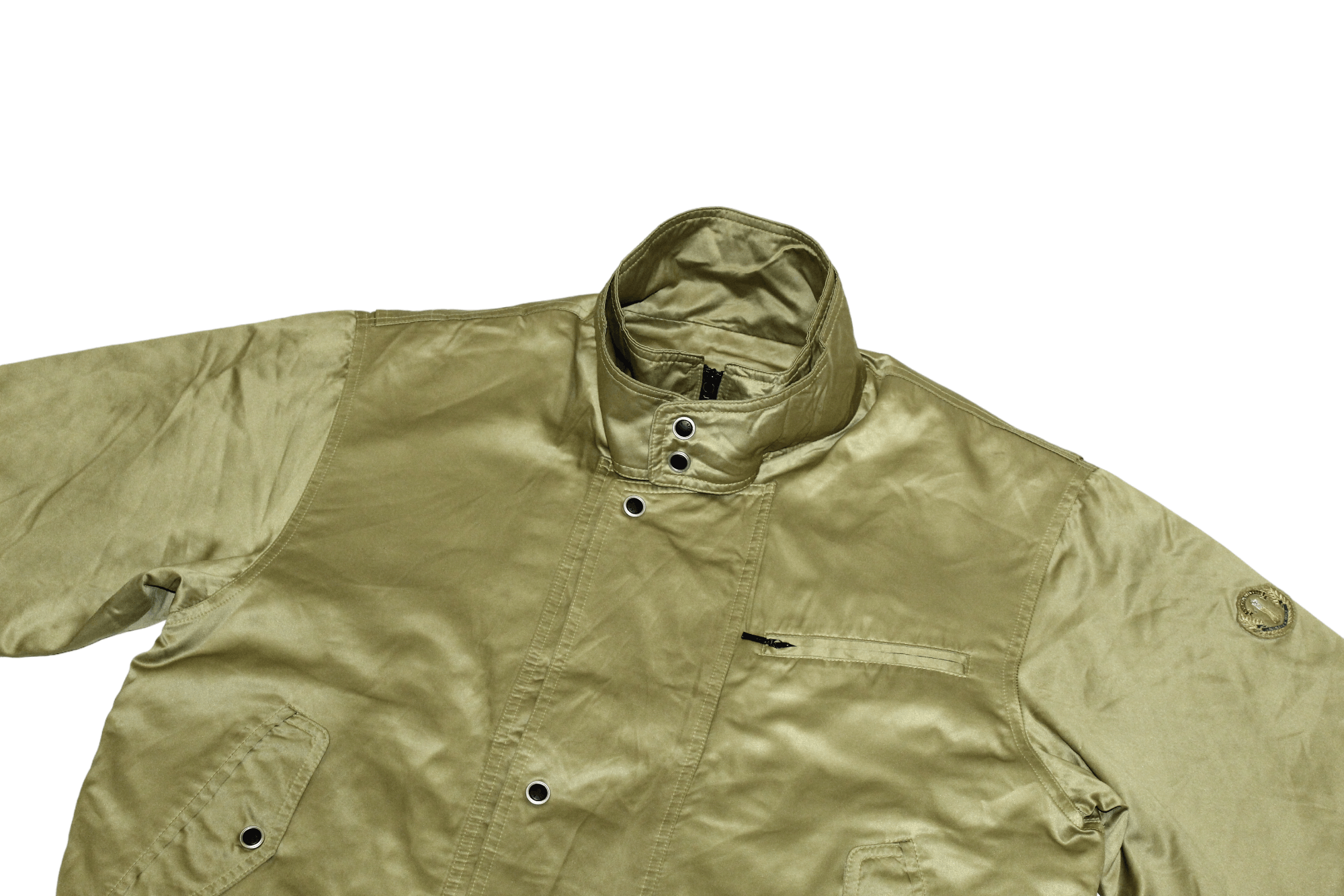 Japanese Brand VTG💥 GULK SPORTS Sheepskin removable lining satin jacket Size US L / EU 52-54 / 3 - 6 Thumbnail