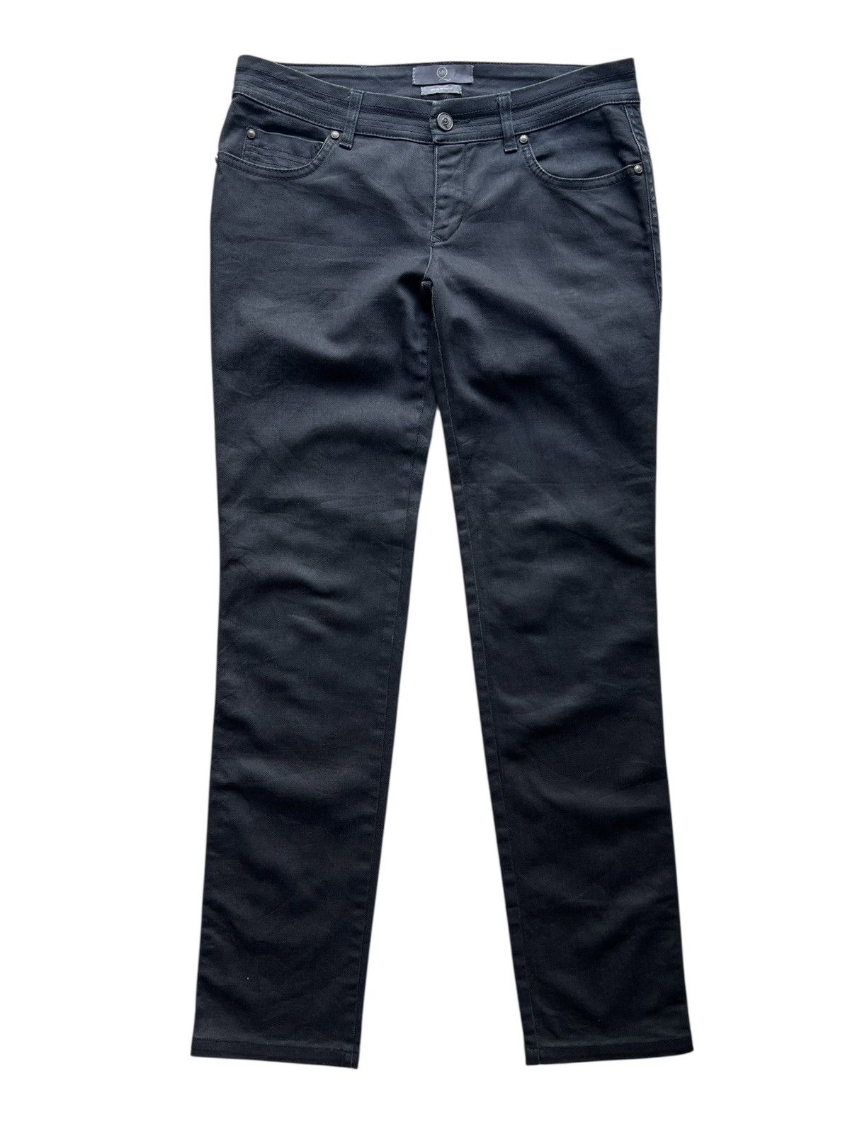 Alexander McQueen Alexander McQueen Coated Black Slim Jeans Size 30" / US 8 / IT 44 - 2 Thumbnail