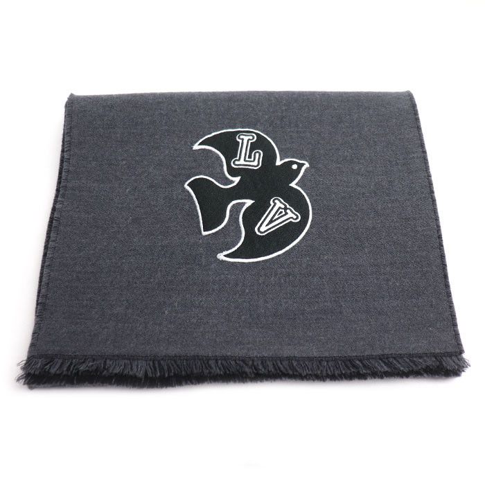 Louis Vuitton Louis Vuitton Louis Vuitton LV Harmony Wool Scarf Textile Scarf M77944 DUTY FREE for USA Size ONE SIZE - 1 Thumbnail