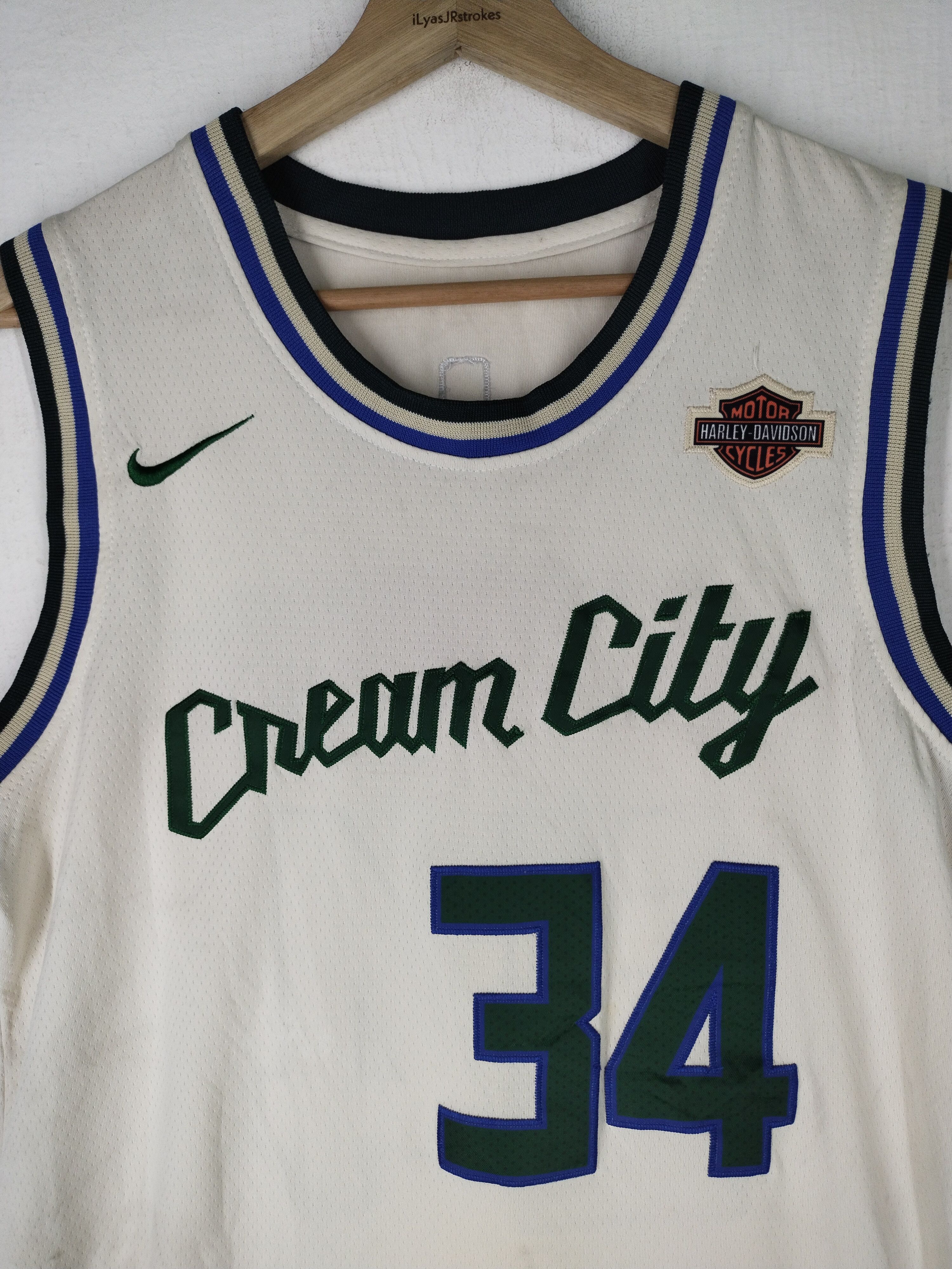 Harley Davidson Vintage Nike X HD Swingman Milwaukee Bucks Jersey Rare Size US M / EU 48-50 / 2 - 2 Thumbnail