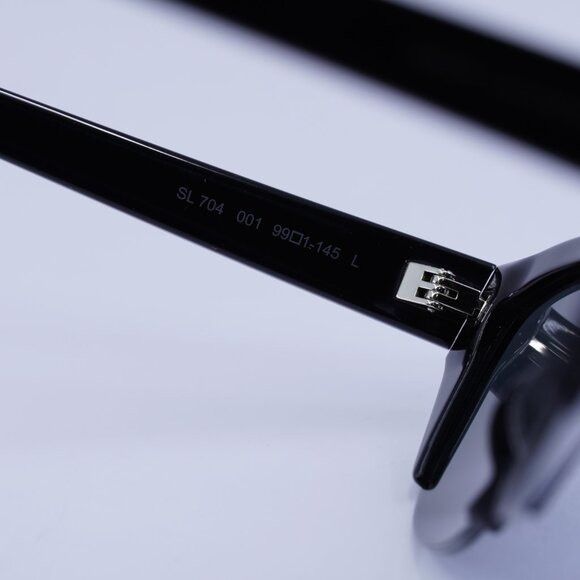 Saint Laurent Paris 🕶️ New Saint Laurent SL704 001 Sunglasses - Shiny Black Size ONE SIZE - 6 Thumbnail