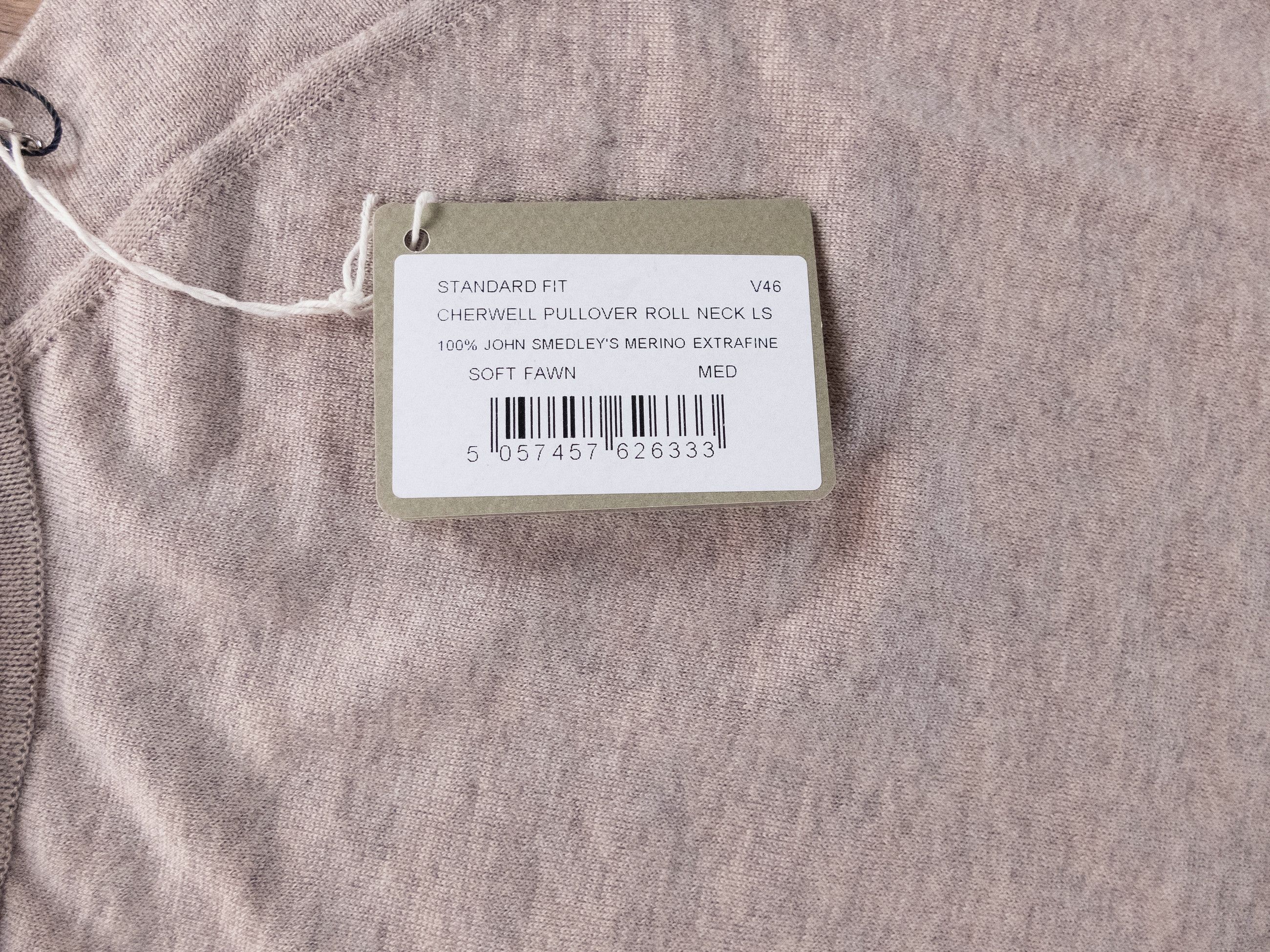 John Smedley JOHN SMEDLEY Cherwell beige wool turtleneck sweater Medium Size US M / EU 48-50 / 2 - 6 Thumbnail