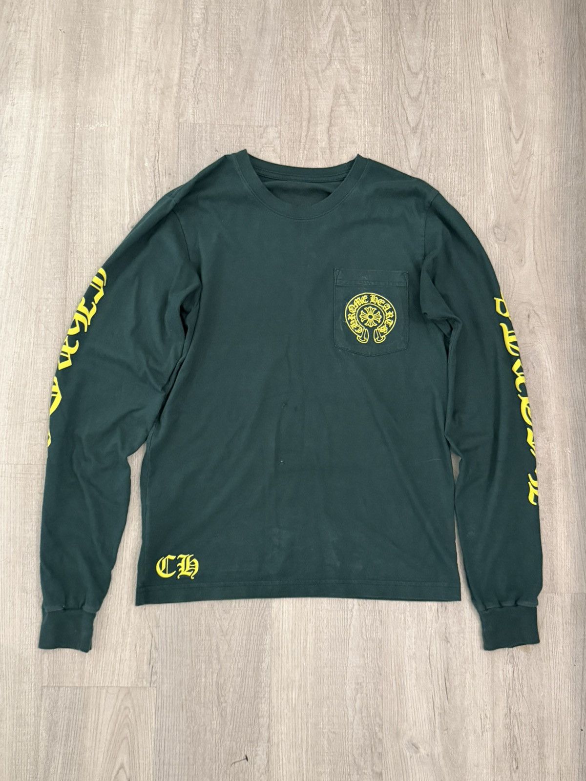 Chrome Hearts Horseshoe Long-Sleeve 'Green/Yellow'