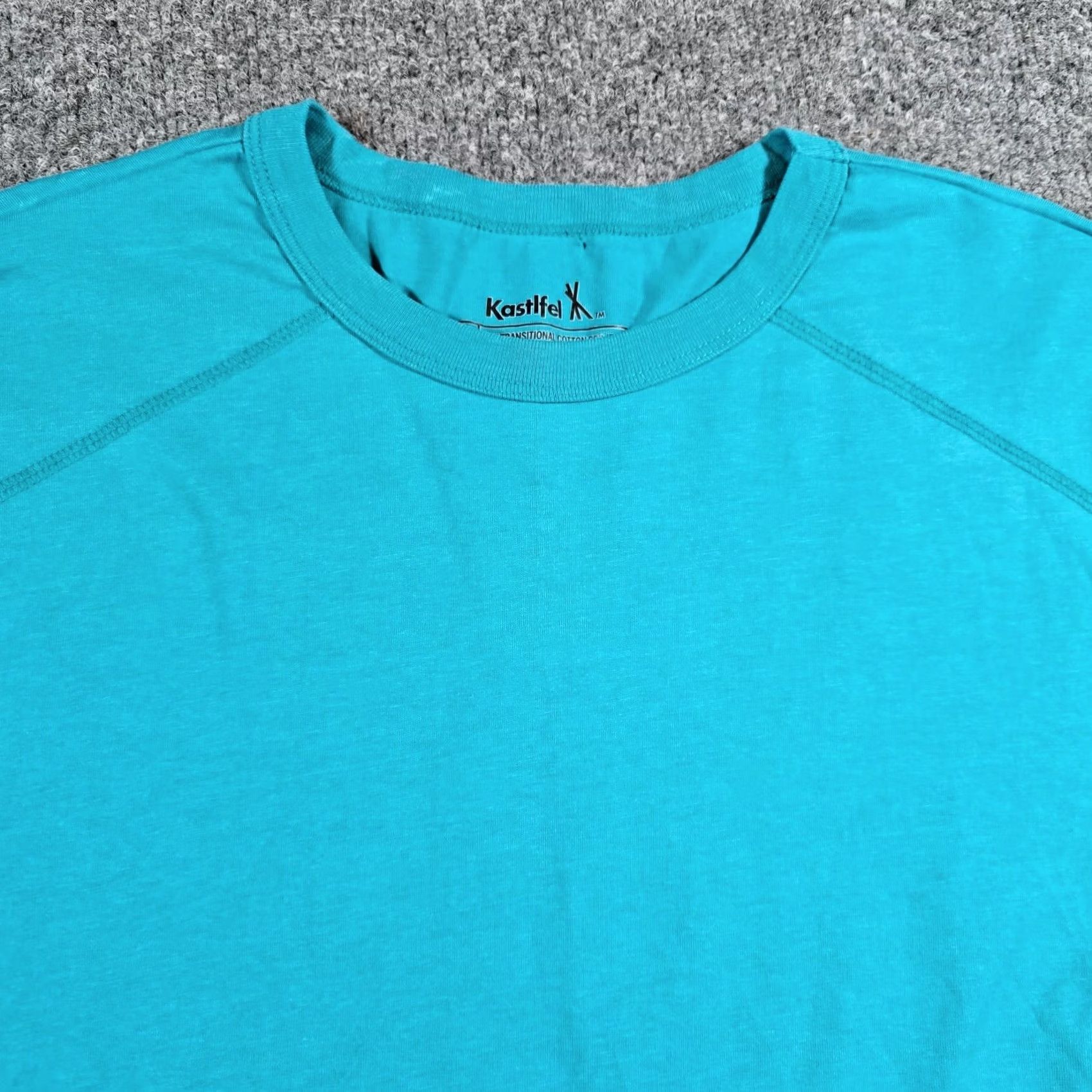 Vintage Kastlfel Top Womens Large Blue Crew Neck Long Sleeve Basic Capsule Casual Shirt Size L / US 10 / IT 46 - 2 Thumbnail