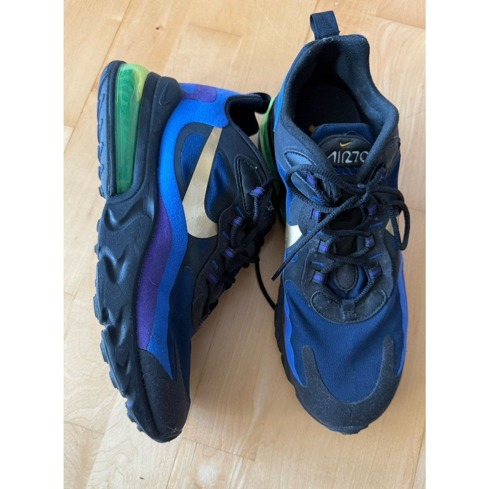 Nike Air Max 270 React Black/University Gold Men's