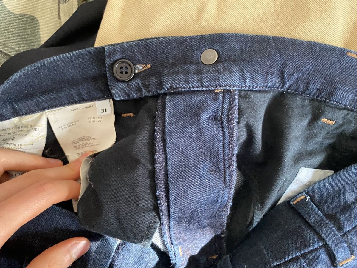 Prada 11ss stretch indigo denim slim trousers Size US 31 - 16 Thumbnail
