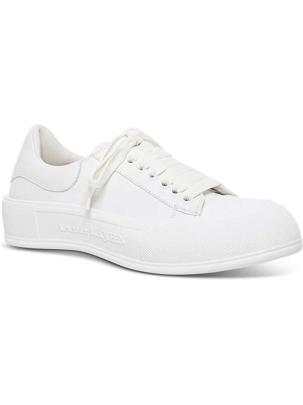 Alexander McQueen o1w1db10725 Deck Lace Up Plimsoll in White Size US 11 / EU 44 - 2 Thumbnail