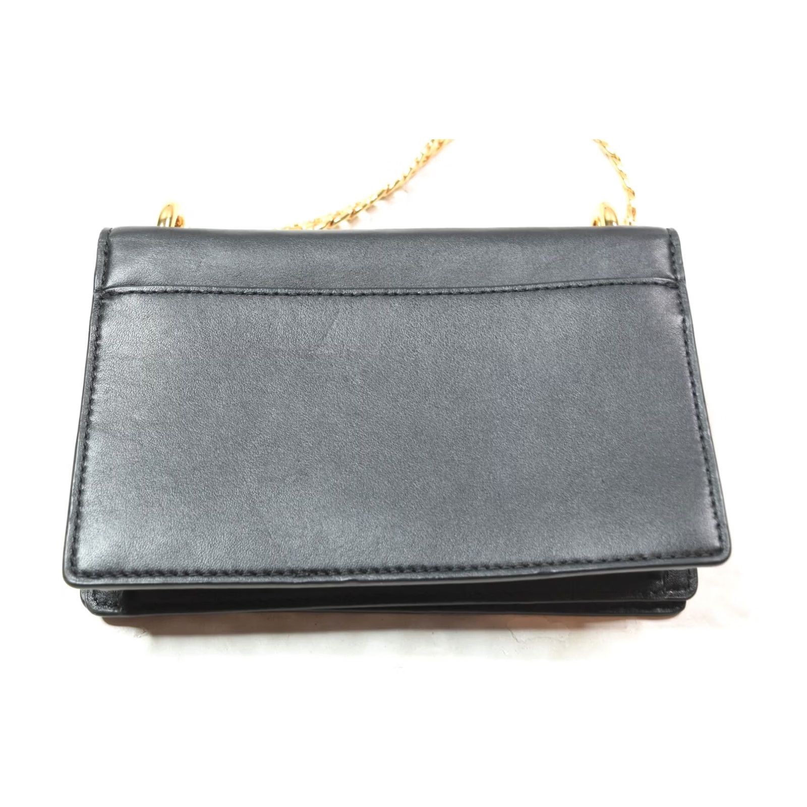 Marc Jacobs Marc Jacobs Shoulder Bag Mini Black Leather Gold Chain Essentials Womens Size ONE SIZE - 3 Thumbnail