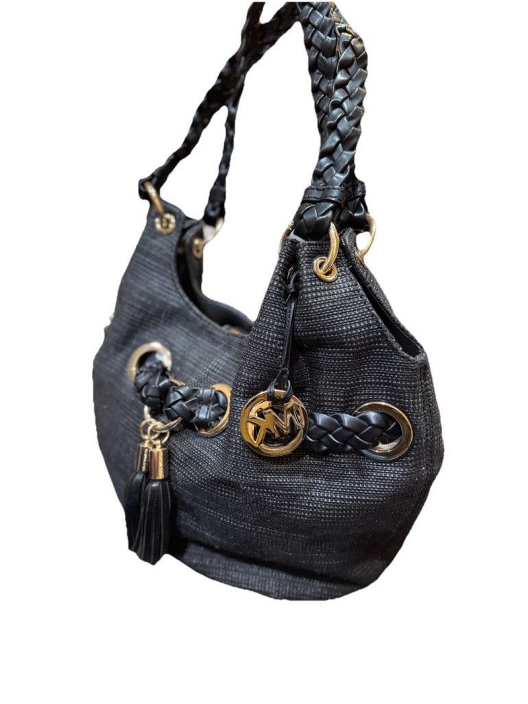 Michael Kors Michael Kors Camden Large Straw Tote Trimmed In Leather Size ONE SIZE - 3 Thumbnail