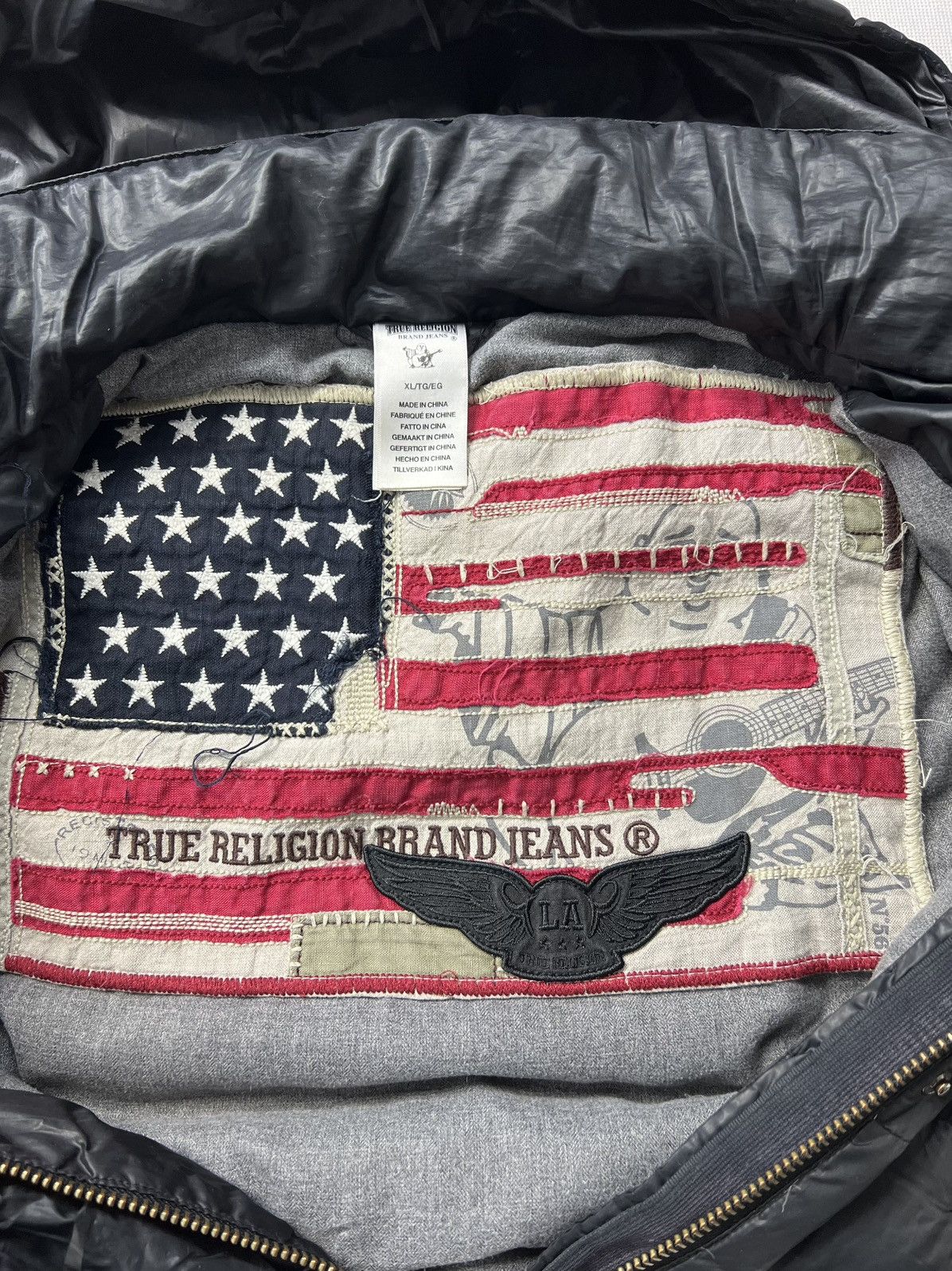 True Religion Puffer Jacket True Religion USA Black Winter Puchowa Kurtka Size XL / US 12-14 / IT 48-50 - 4 Thumbnail
