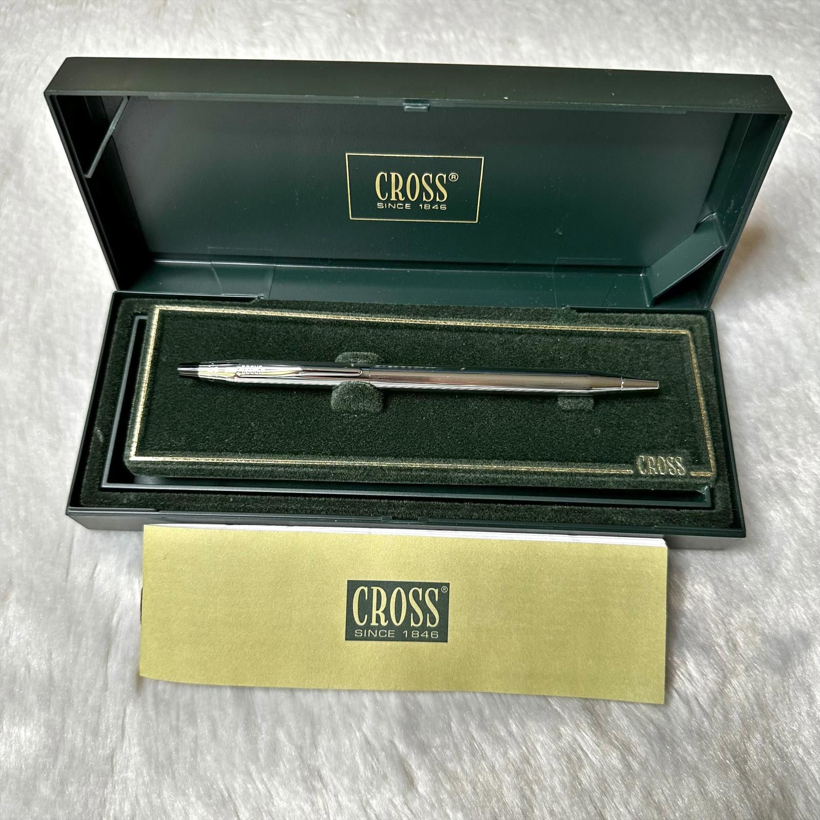 Vintage IOB Vintage Cross Ballpoint Pen Black Ink Chrome Trim Size ONE SIZE - 1 Thumbnail