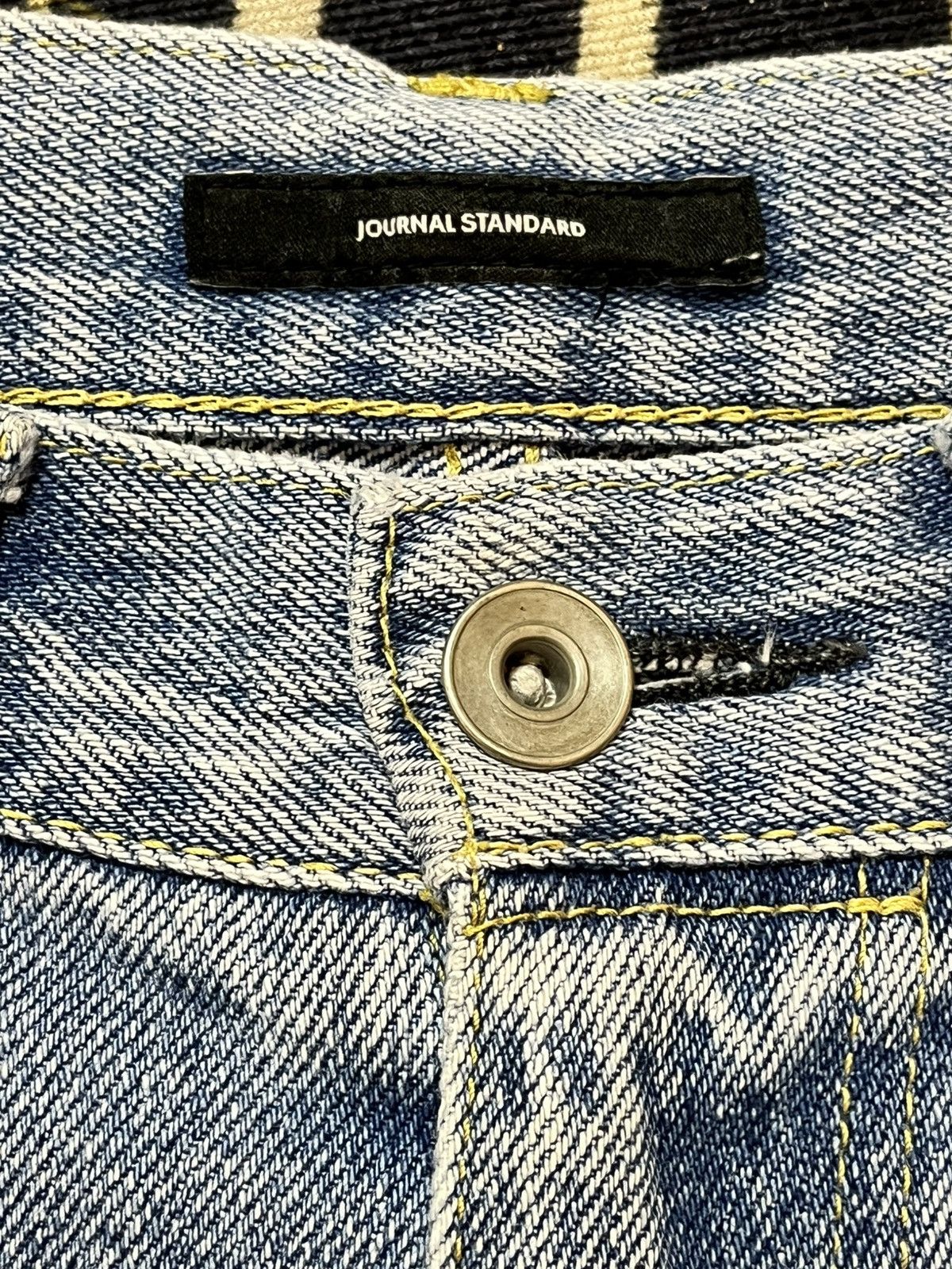 Journal Standard Vintage Journal Standard Baggy Wide Leg Faded Denim Size US 29 - 7 Thumbnail