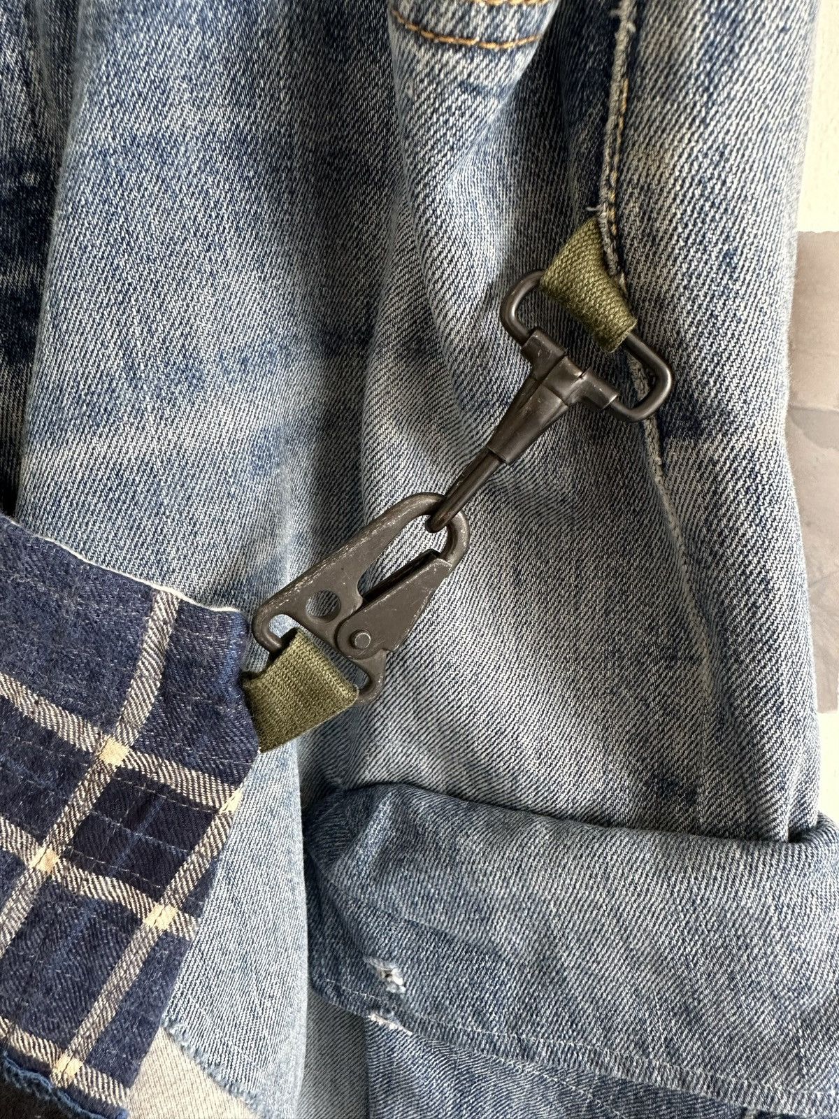 Greg Lauren Stitchwork Denim Wrap Jogger Pant Size 4 Size US 38 / EU 54 - 3 Thumbnail