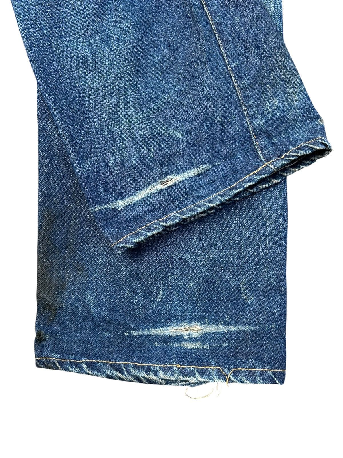 Kapital Vintage Blue Blue Hr Market Selvedge Distressed denim jeans Size US 30 / EU 46 - 13 Thumbnail