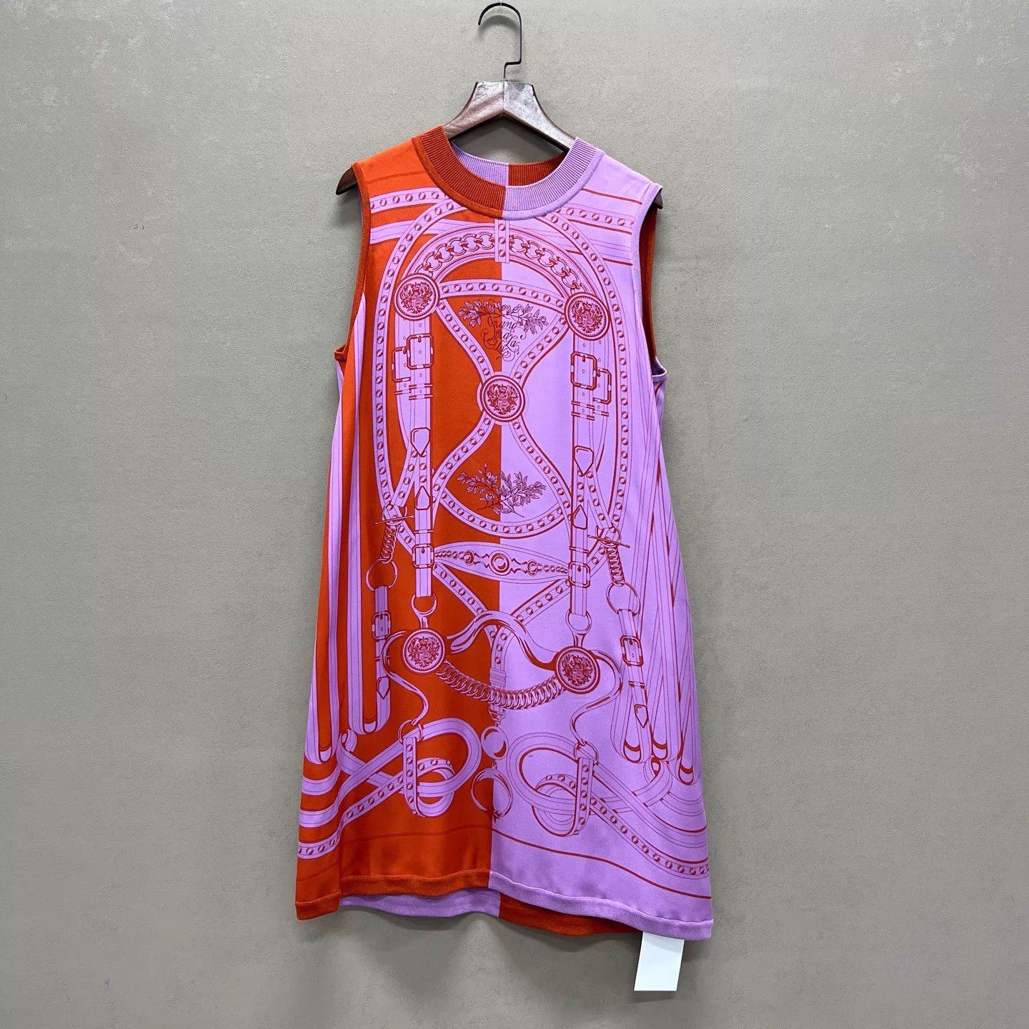 Hermes Hermes color blocked silk knit sleeveless dress 38 Size S / US 4 / IT 40 - 1 Thumbnail