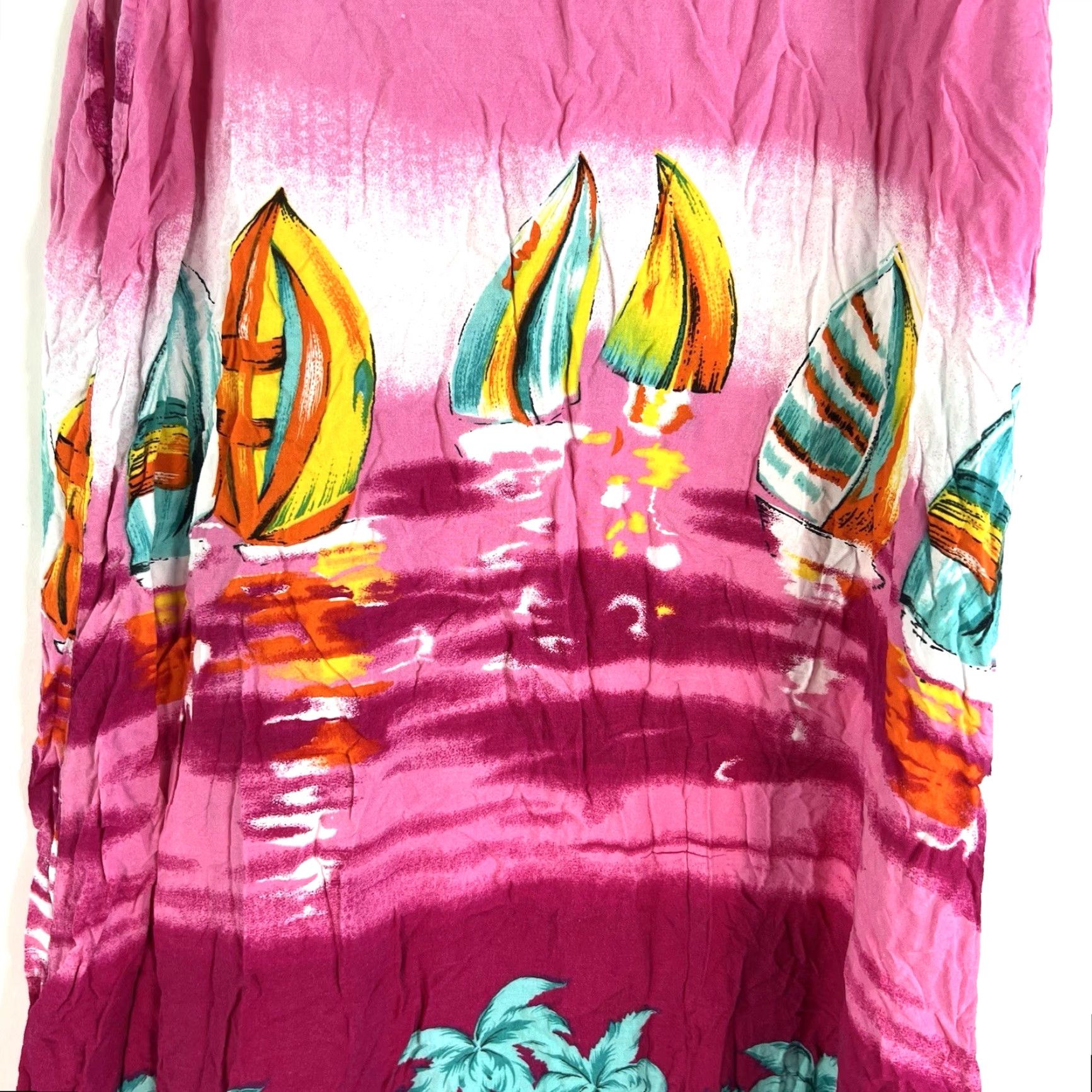 Vintage KOKO Knot Sailing Swim Beach Dress Womens Size S Pink Sleeveless Size S / US 4 / IT 40 - 2 Thumbnail
