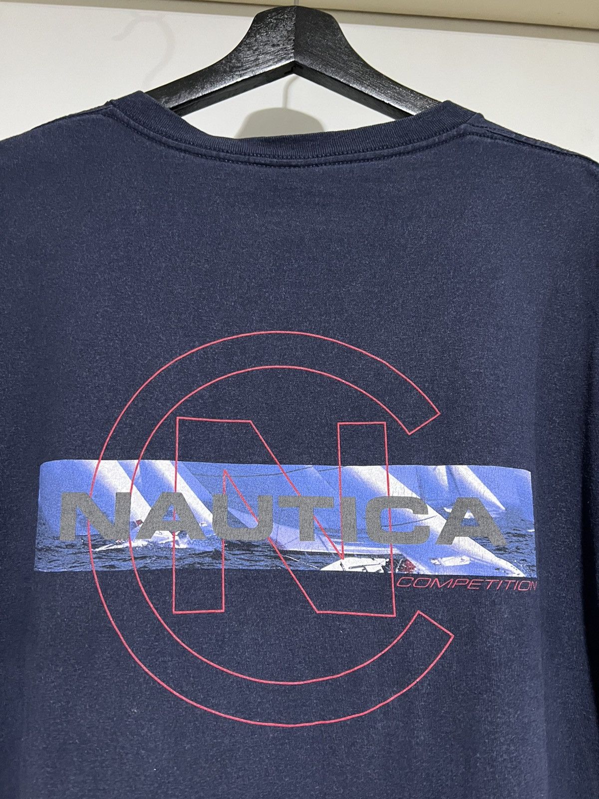 Nautica Faded Vintage Nautica Competition T-Shirt Size US L / EU 52-54 / 3 - 3 Thumbnail