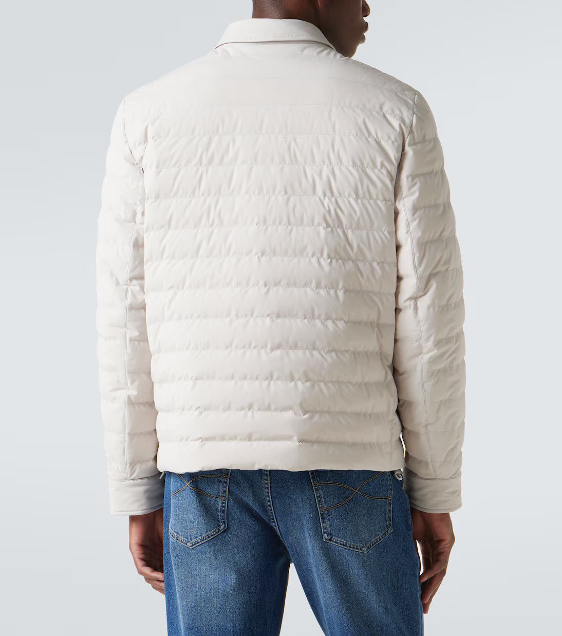 Brunello Cucinelli o1w1db10326 Down Jacket in White Size US S / EU 44-46 / 1 - 4 Thumbnail