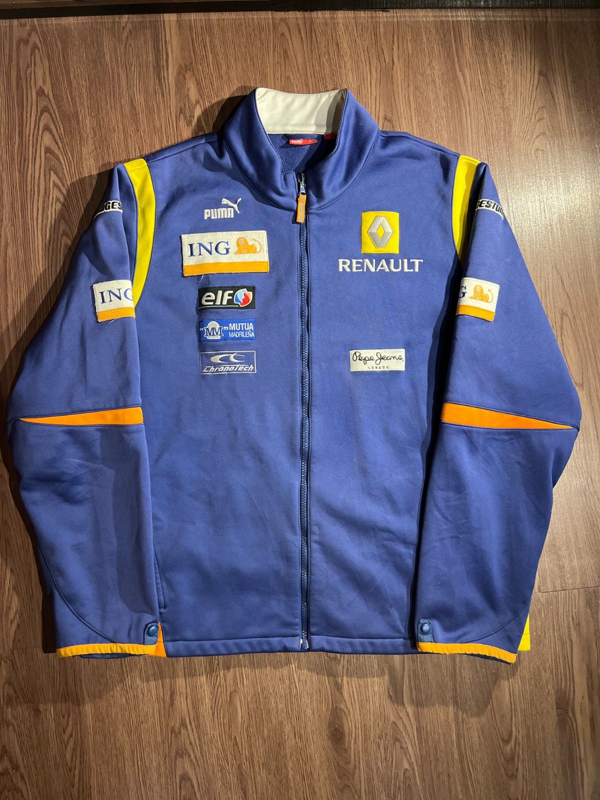Puma Vintage Renault ING Softshell Racing Jacket Size US XL / EU 56 / 4 - 1 Thumbnail