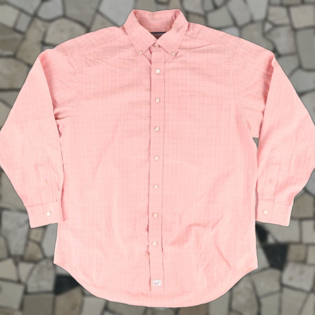 Vineyard Vines VINEYARD VINES Murray Cotton Check Shirt Pink Men's L Size US L / EU 52-54 / 3 - 1 Thumbnail