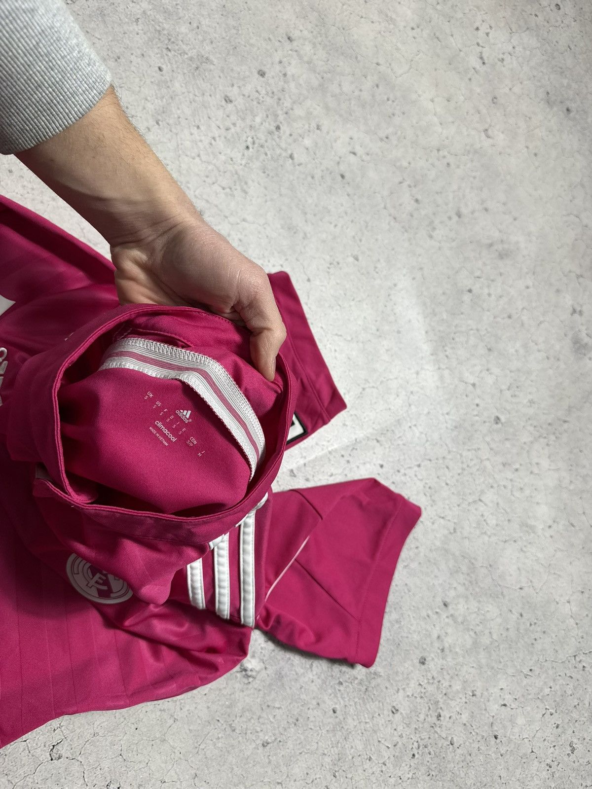 Adidas Adidas FC Real Madrid 2014/2015 Soccer Jersey Vintage Pink Size US S / EU 44-46 / 1 - 6 Thumbnail