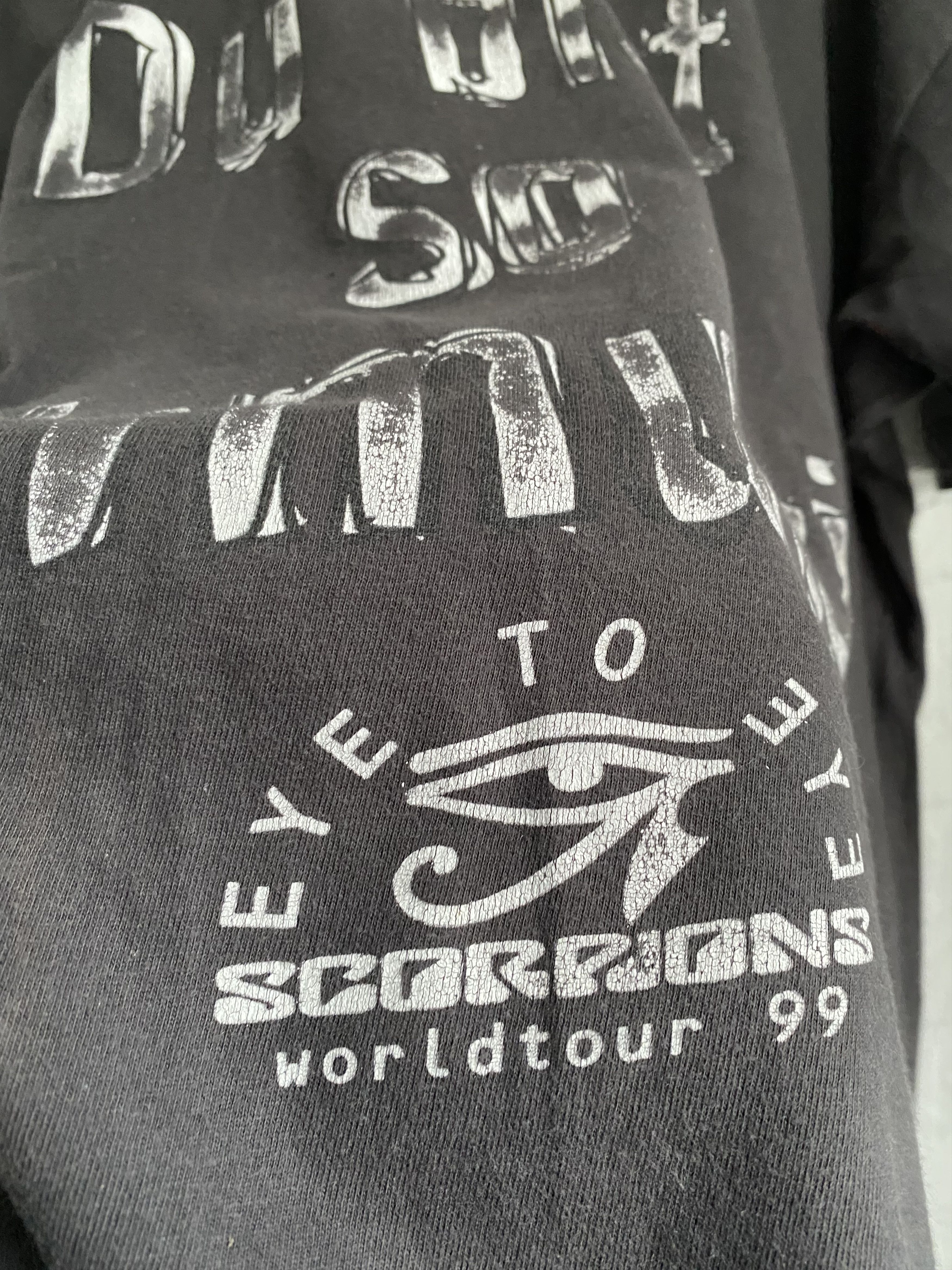Band Tees × Vintage 1999 Scorpions EYE to EYE du bist so schmutzig tour t-shirt Size US XL / EU 56 / 4 - 4 Thumbnail