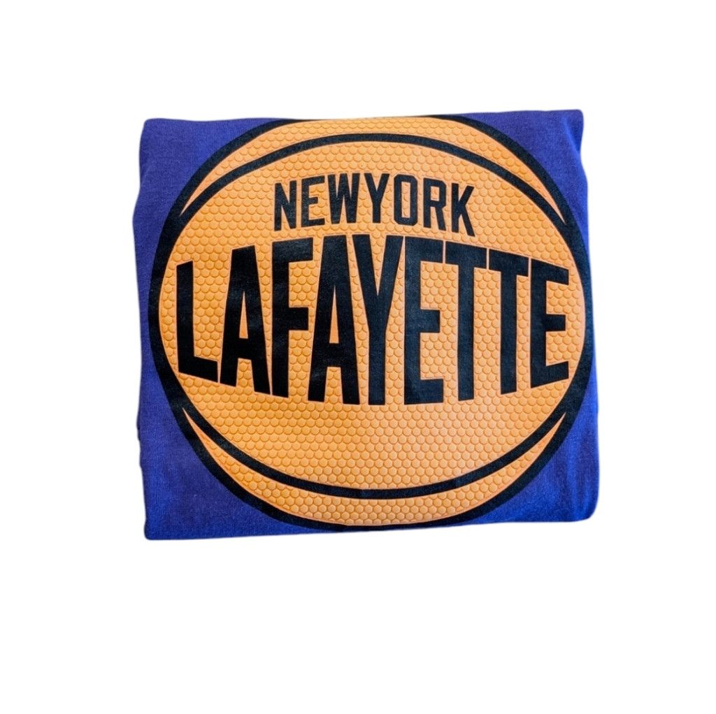 Lafayette 148 LFYT - Lafayette NY, Hoops Logo Ringer Shirt - L - Purple Size US L / EU 52-54 / 3 - 4 Thumbnail