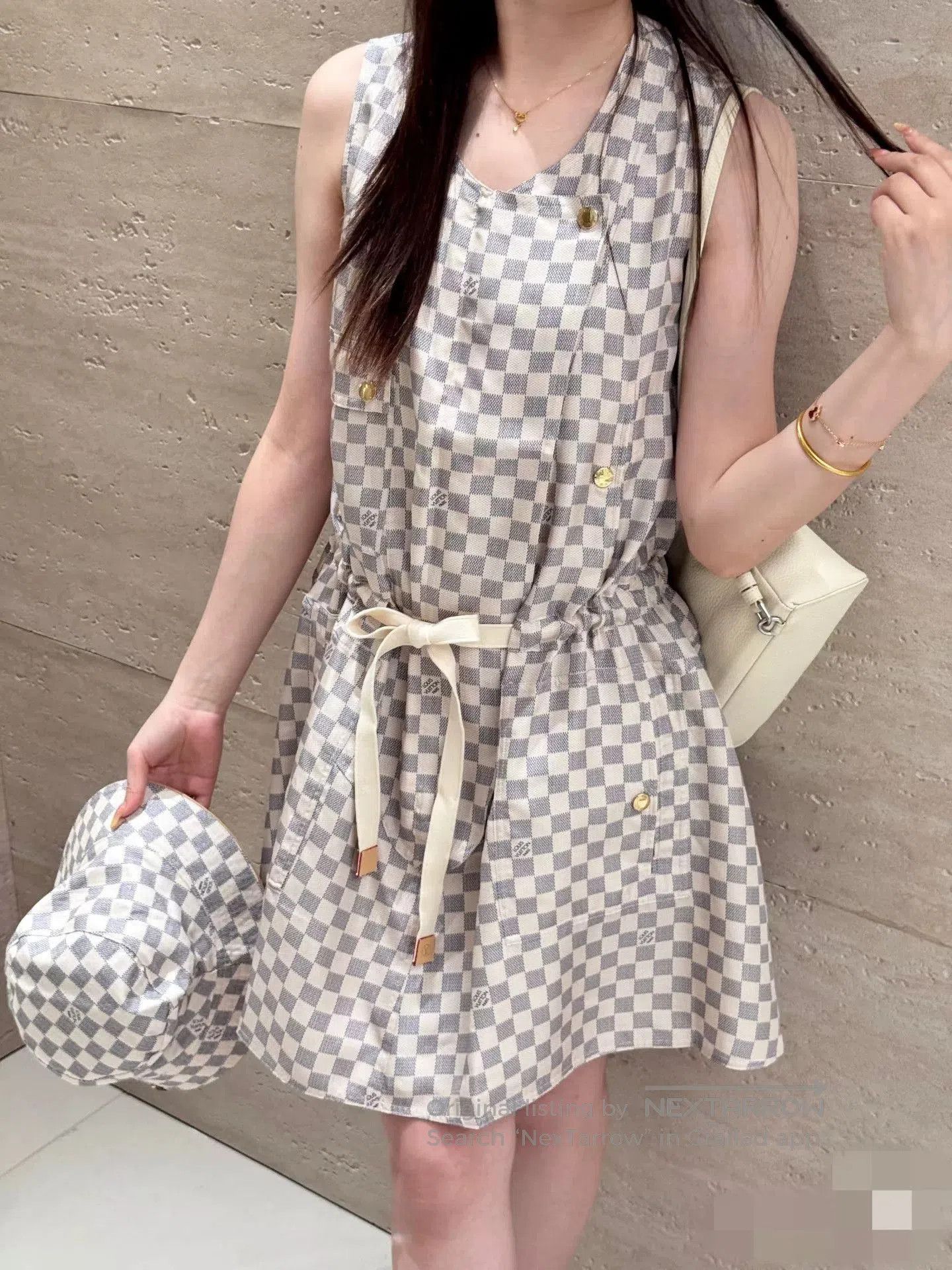 Louis Vuitton Louis Vuitton New Checkered Sleeveless Dress. Size US S / EU 44-46 / 1 - 7 Thumbnail