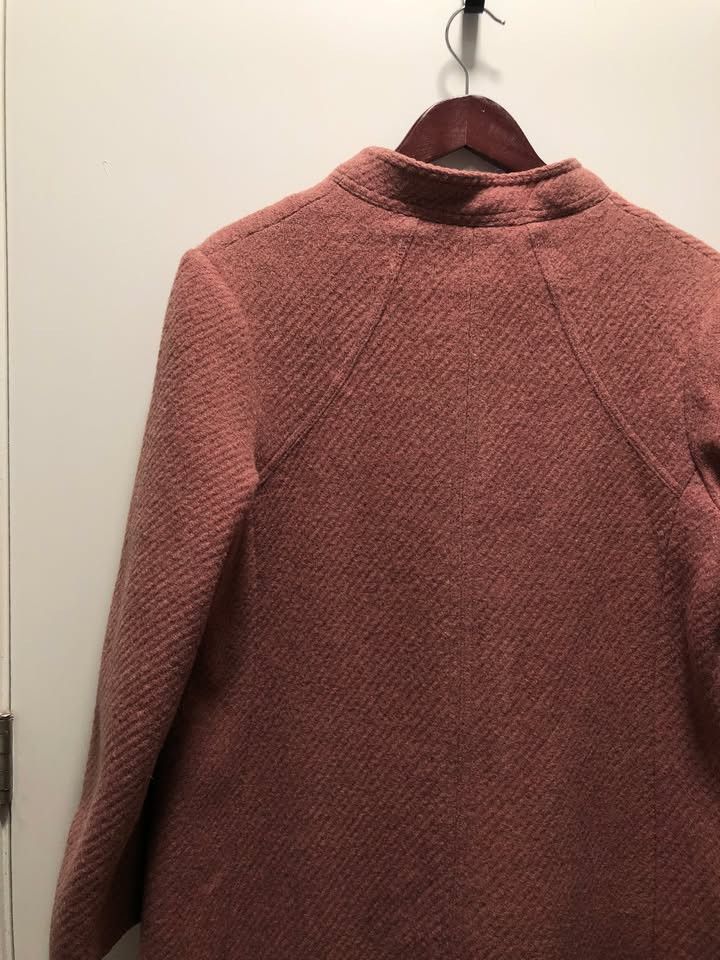 Other Dusty Rose Womens Vintage Wool & Mohair Pea Coat Size M / US 6-8 / IT 42-44 - 10 Thumbnail