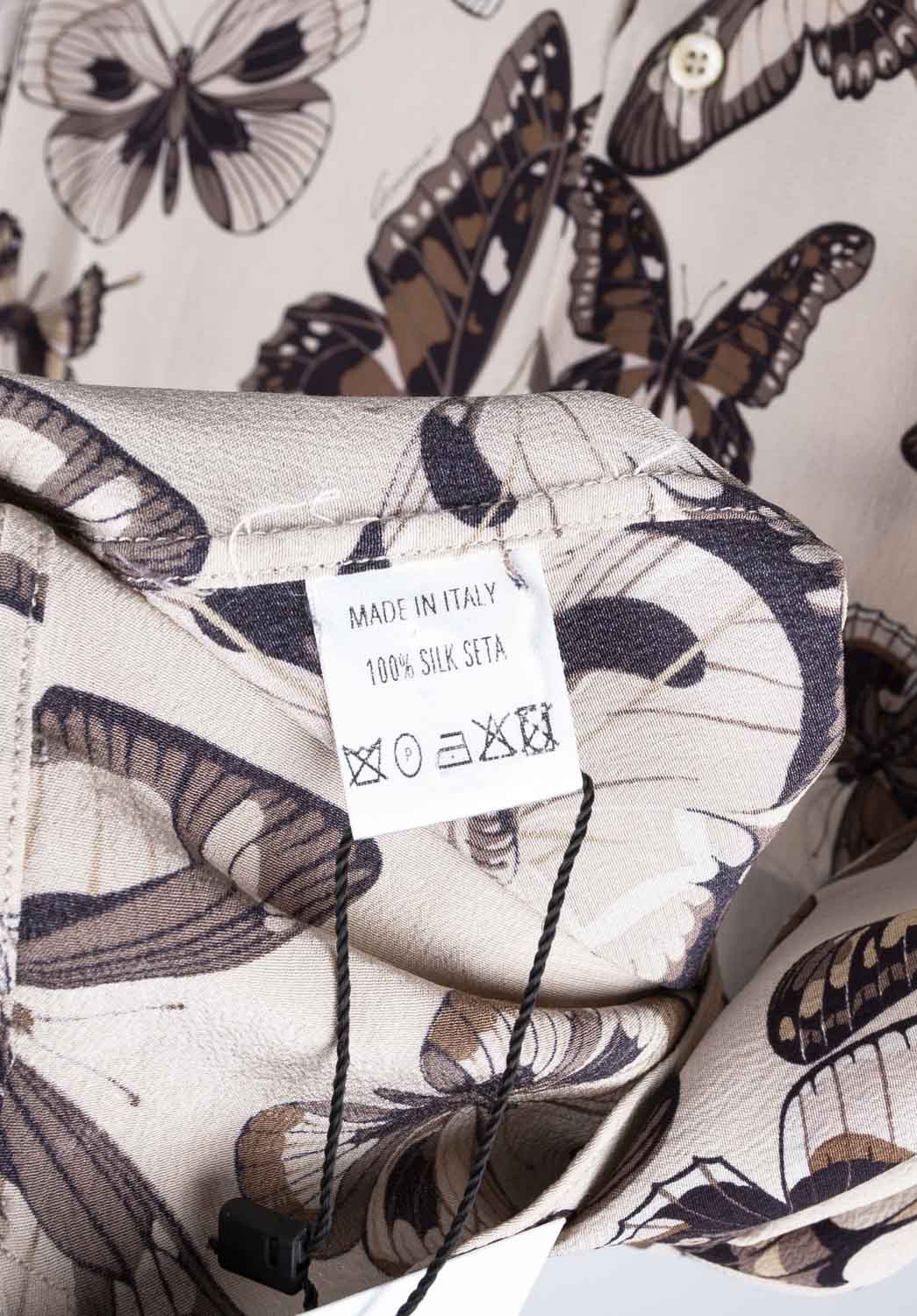 Gucci Vintage Gucci Men Silk Shirt Butterfly Size 41/M Size US M / EU 48-50 / 2 - 8 Thumbnail