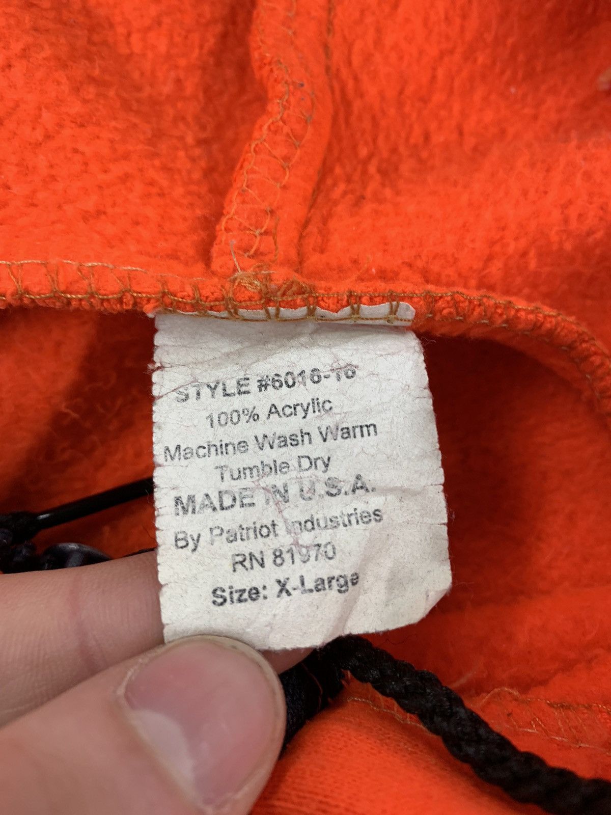 Vintage Vintage Crewneck Hi Vis Hunting Zip Hoodie Size US XL / EU 56 / 4 - 1 Thumbnail
