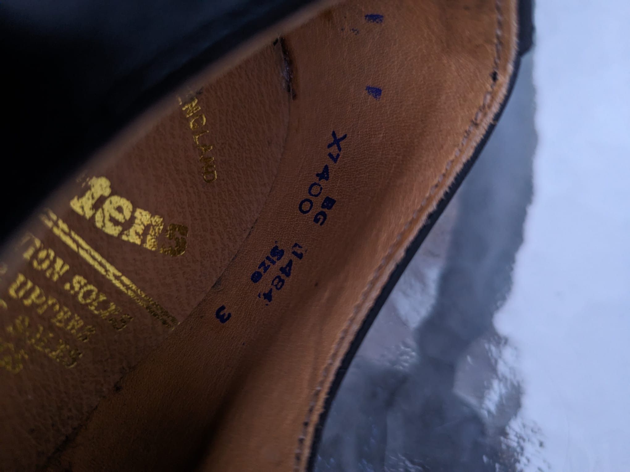 Dr. Martens × Vintage dr martens black leather shoes made in england vintage Size US 5.5 / IT 35.5 - 7 Thumbnail