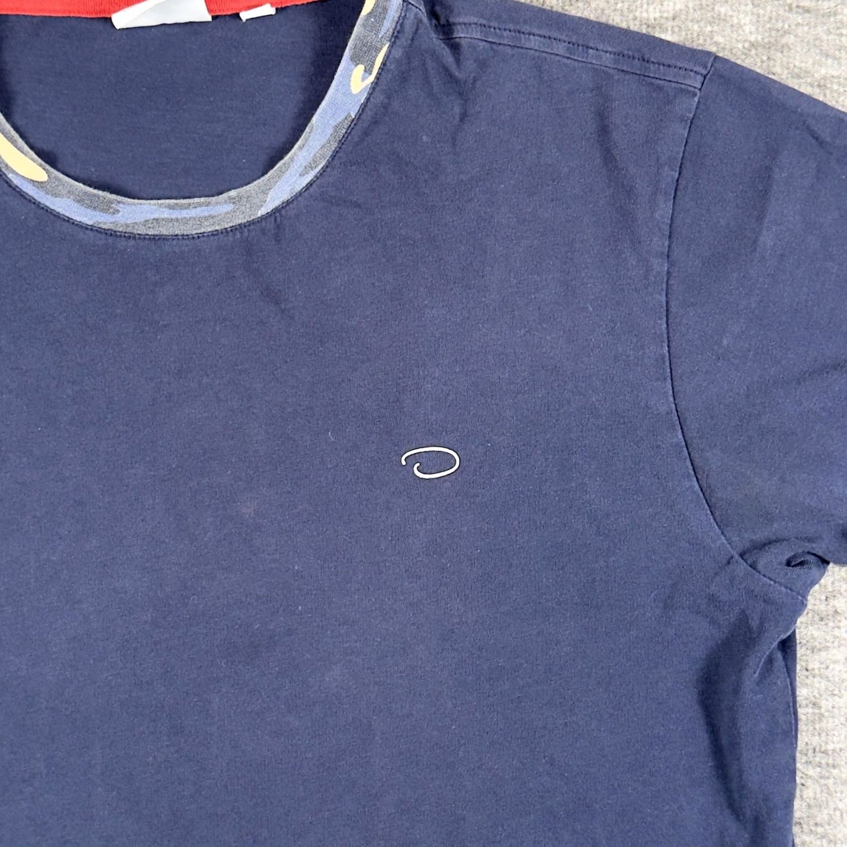 Oscar De La Renta Oscar De La Renta Shirt Mens Medium Blue Crewneck Tee T-Shirt Camo Size US M / EU 48-50 / 2 - 2 Thumbnail