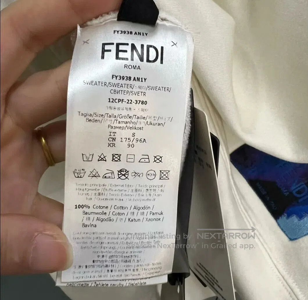 Fendi FENDI Gradient Print Crewneck Sweatshirt. Size US S / EU 44-46 / 1 - 3 Thumbnail