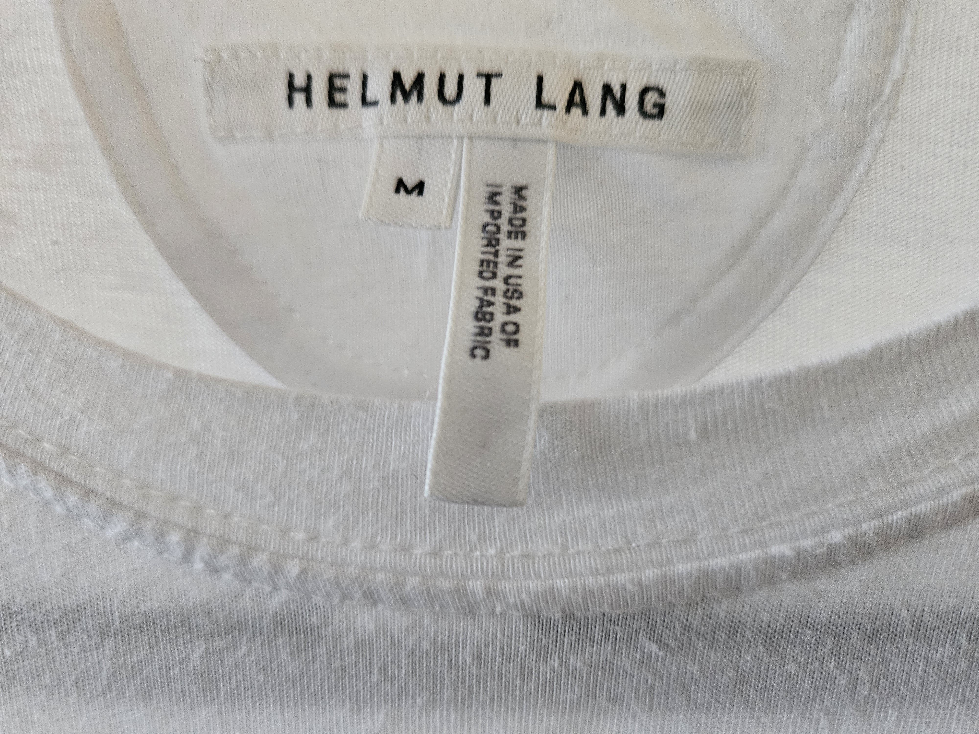 Helmut Lang Helmut Lang Short Sleeve Long T-shirt size m in White Size US M / EU 48-50 / 2 - 5 Thumbnail