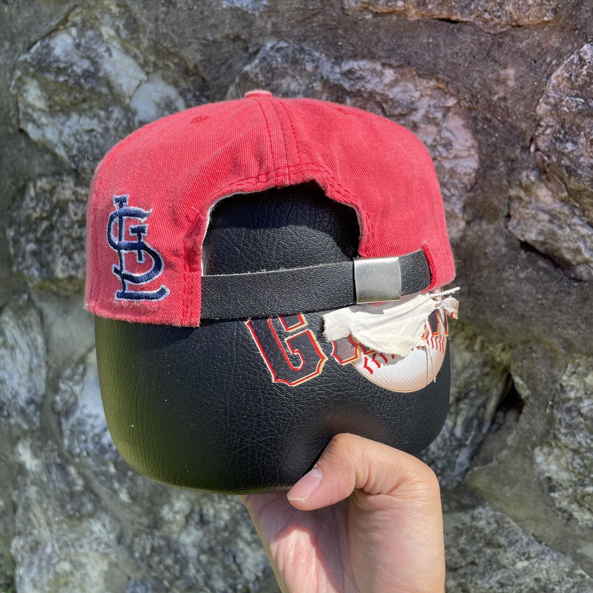 American Needle Vintage St Louis Cardinals MLB American Needle Strapback Hat Size ONE SIZE - 2 Thumbnail