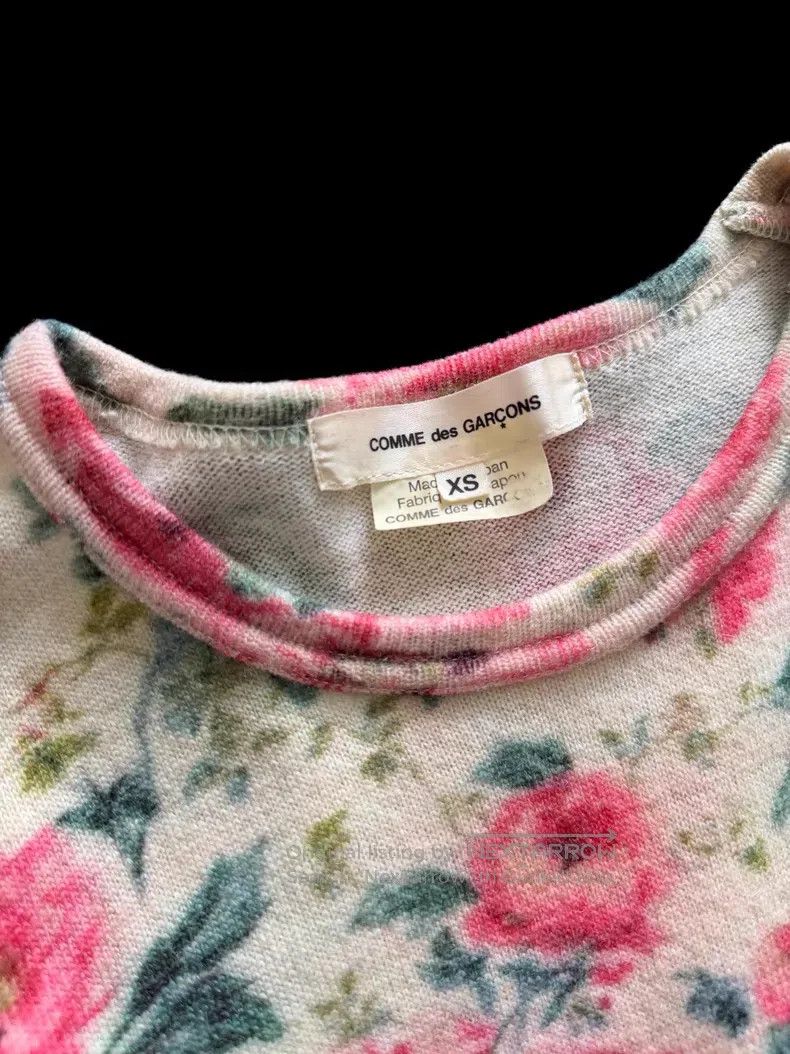 Comme des Garcons Comme Des Garcons Floral Patched Wool Top Size XS / US 0-2 / IT 36-38 - 5 Thumbnail