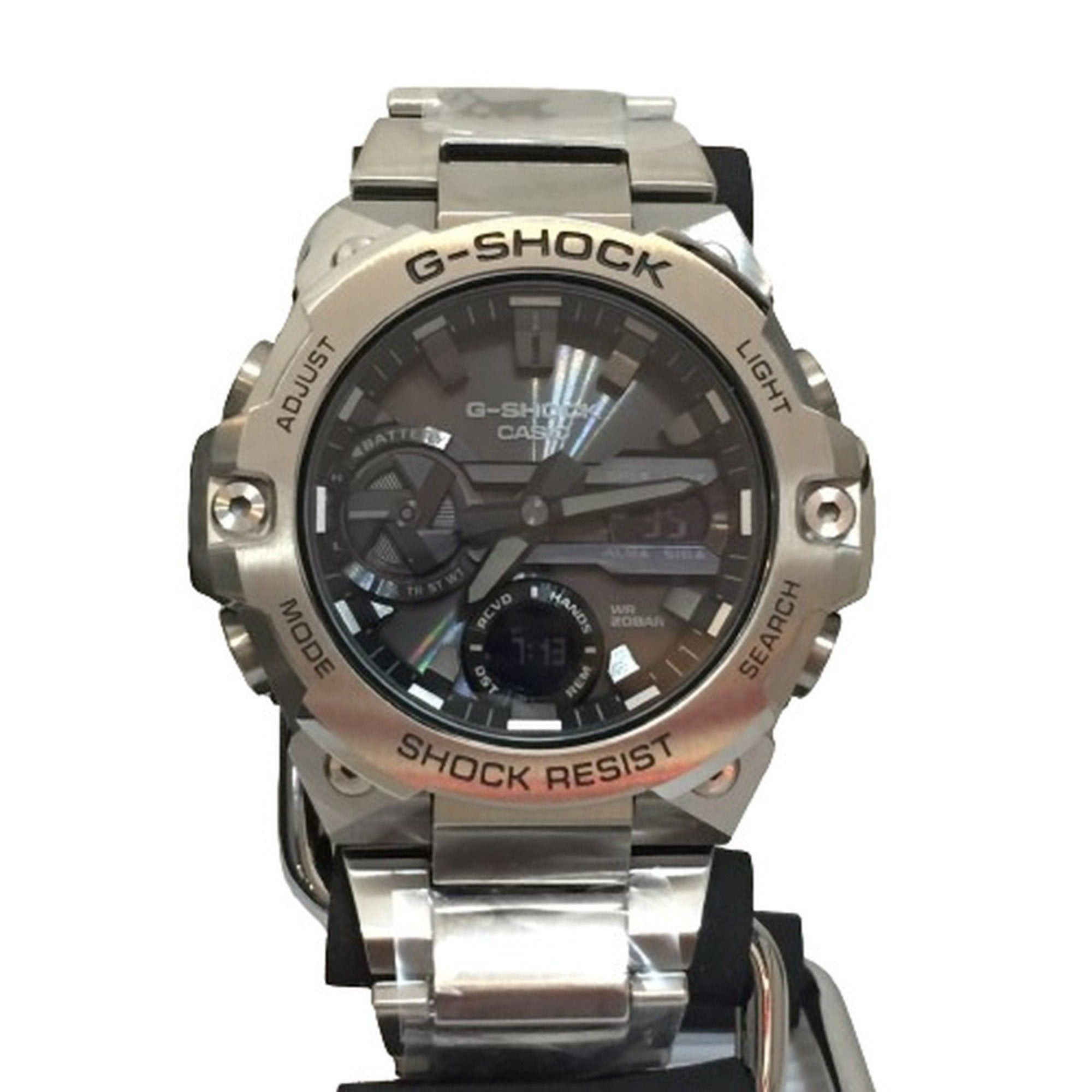 image of Casiog-Shock Gst-B400D G-Steel G-Steel Watch Radio Solar Tough Ana-Digi Ss Stainless Silver Kaizuka